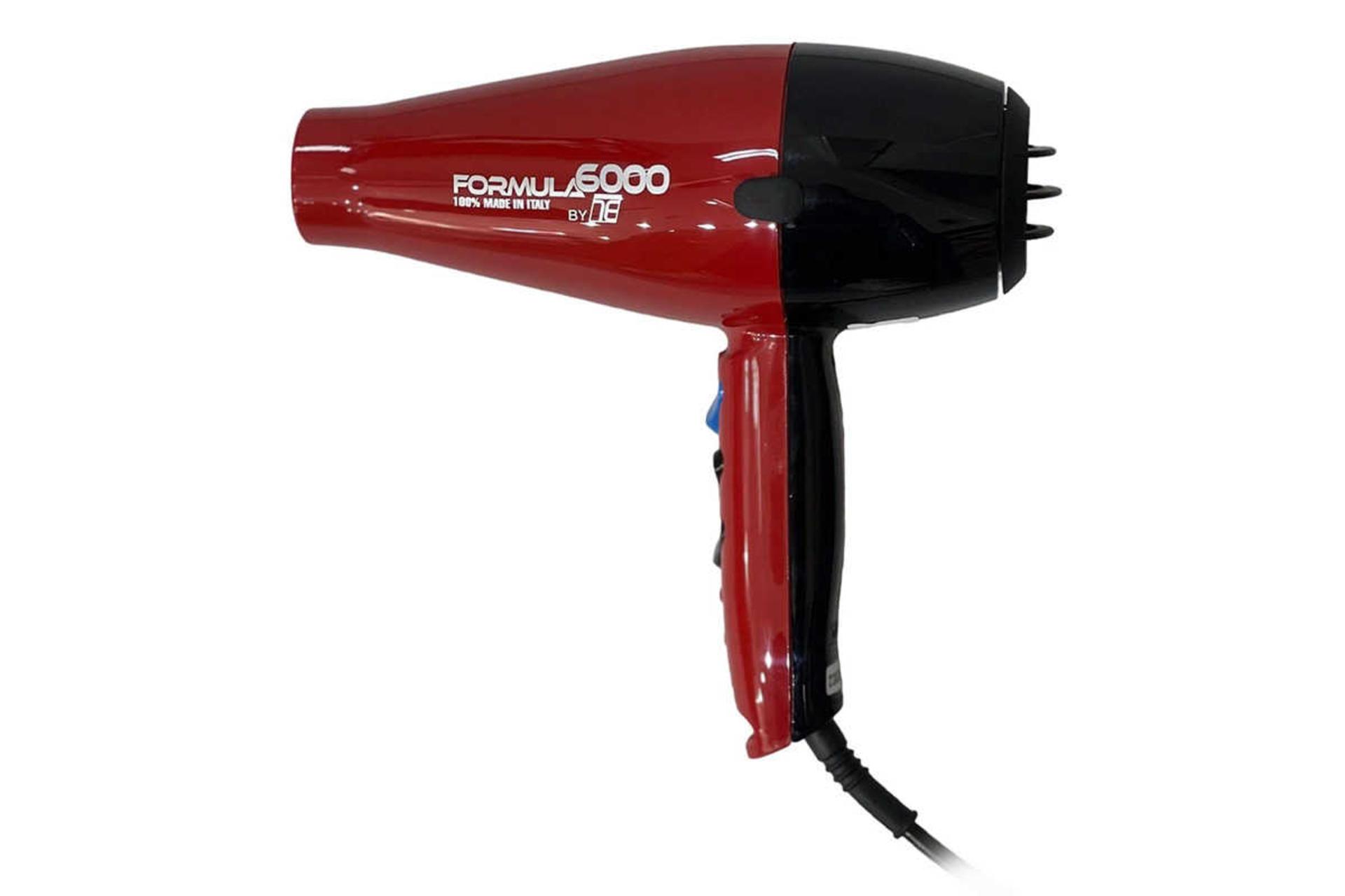 نمای سمت راست سشوار تکنو درای Formula 6000 رنگ قرمز مشکی