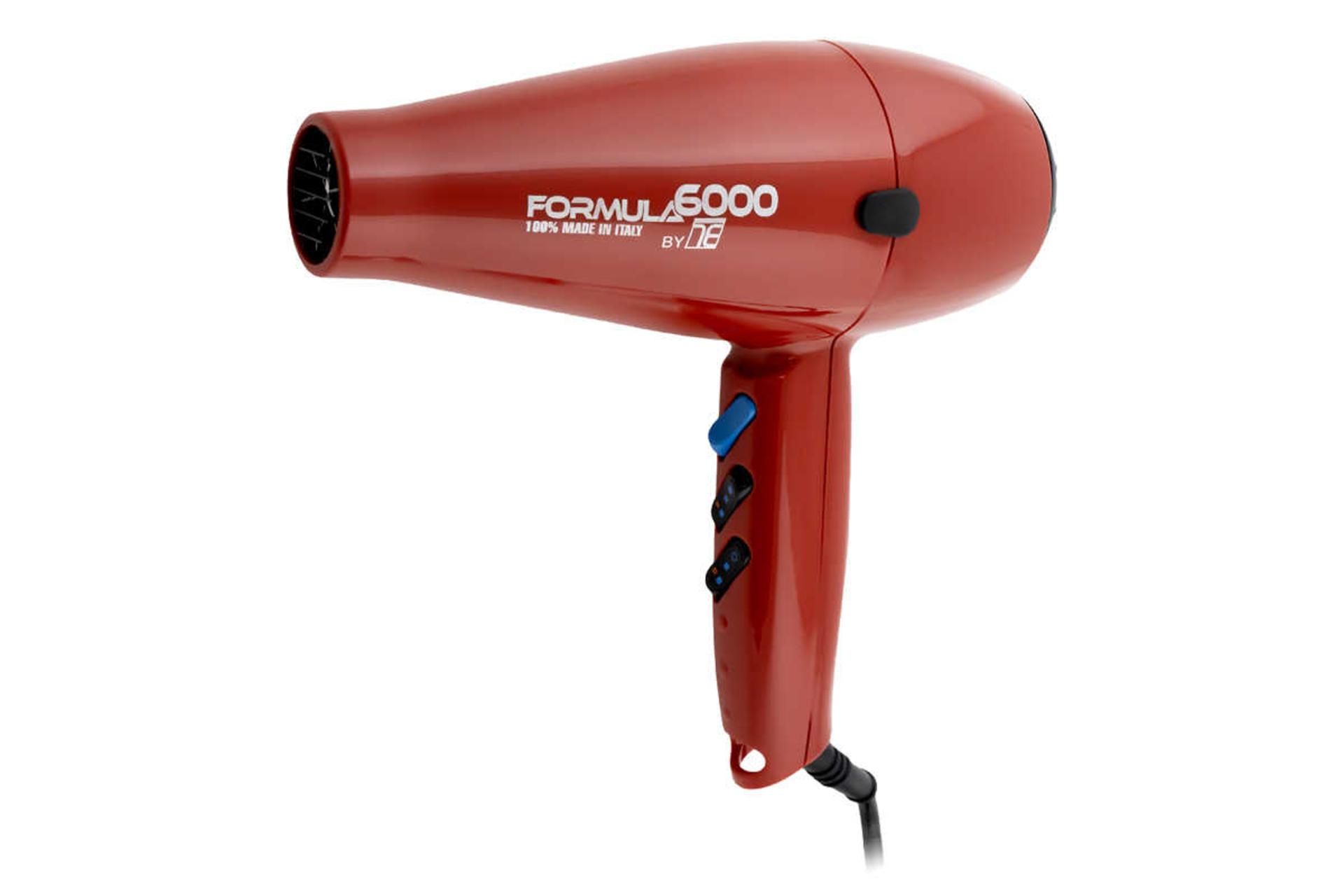 نمای جلوی سشوار تکنو درای Formula 6000 رنگ قرمز