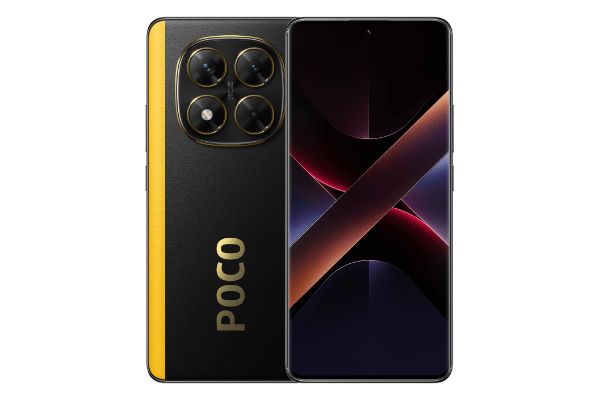 پنل جلو و پشت گوشی موبایل پوکو X7 شیائومی مشکی و زرد / Xiaomi Poco X7