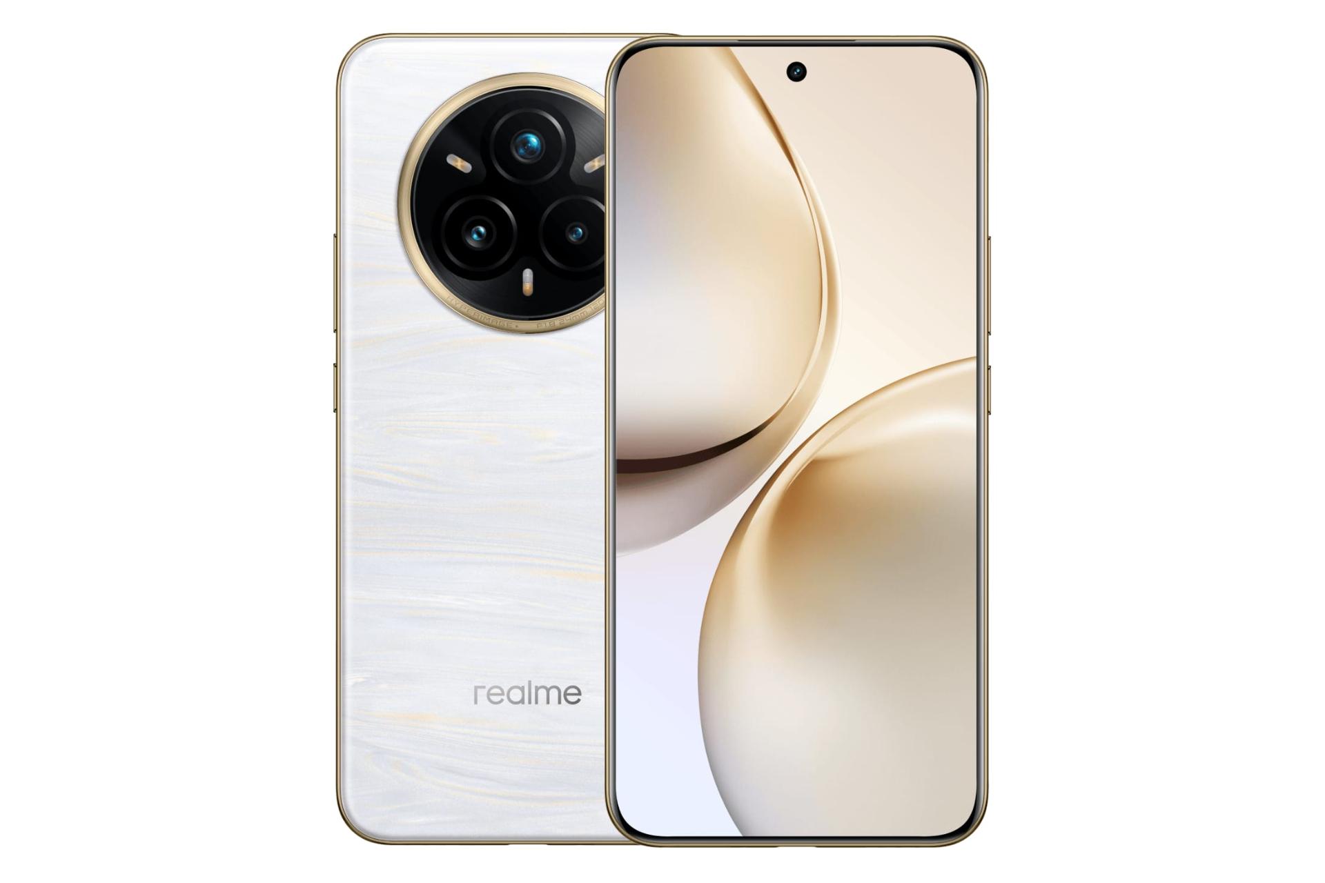 پنل جلو و پشت گوشی موبایل ریلمی 14 پرو پلاس سفید / Realme 14 Pro Plus