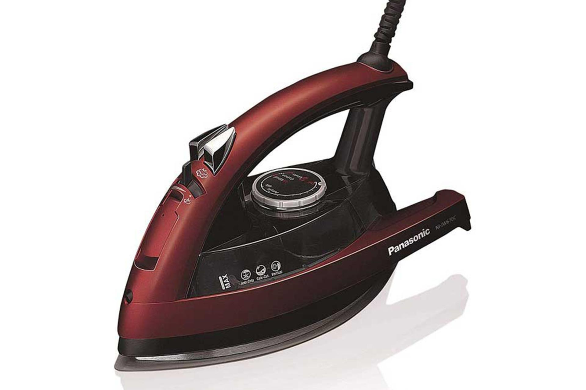 اتو بخار پاناسونیک Panasonic NI-JW670 نمای جلو رنگ قرمز