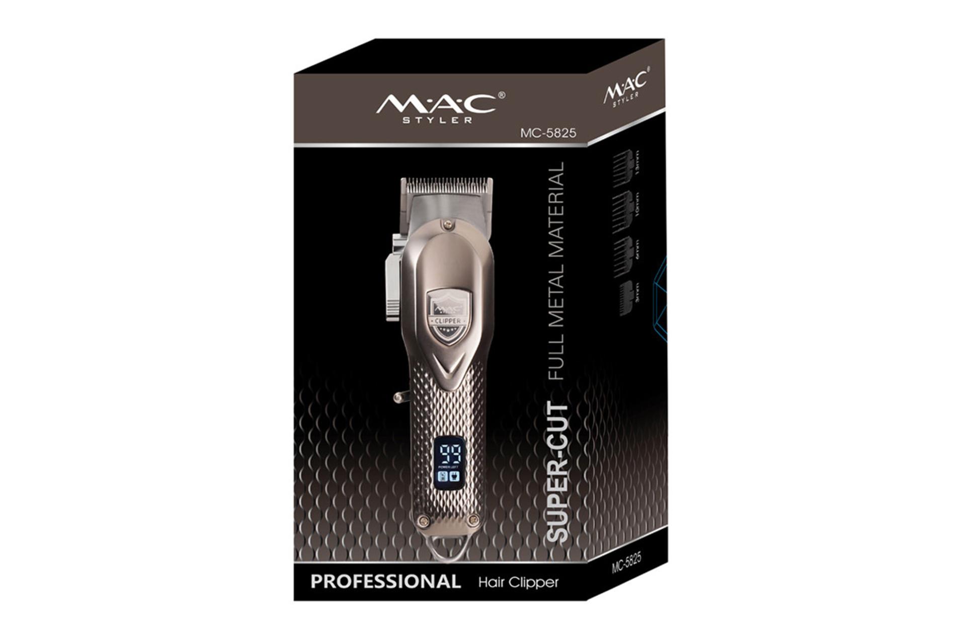 ماشین اصلاح و ریش تراش مک استایلر MAC Styler MC-5825 جعبه و بسته بندی