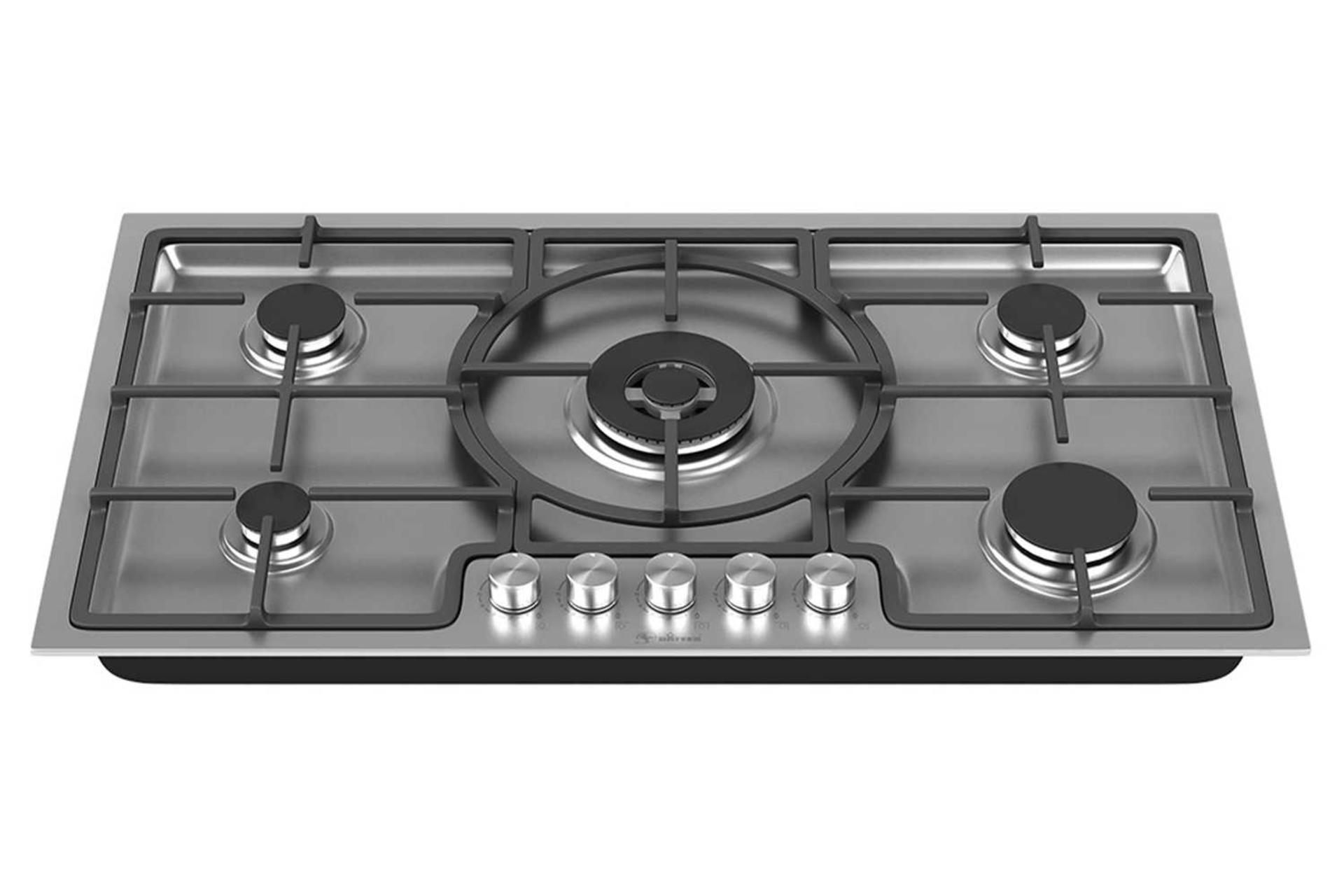 نمای جلوی اجاق گاز صفحه ای استیل داتیس DS 534