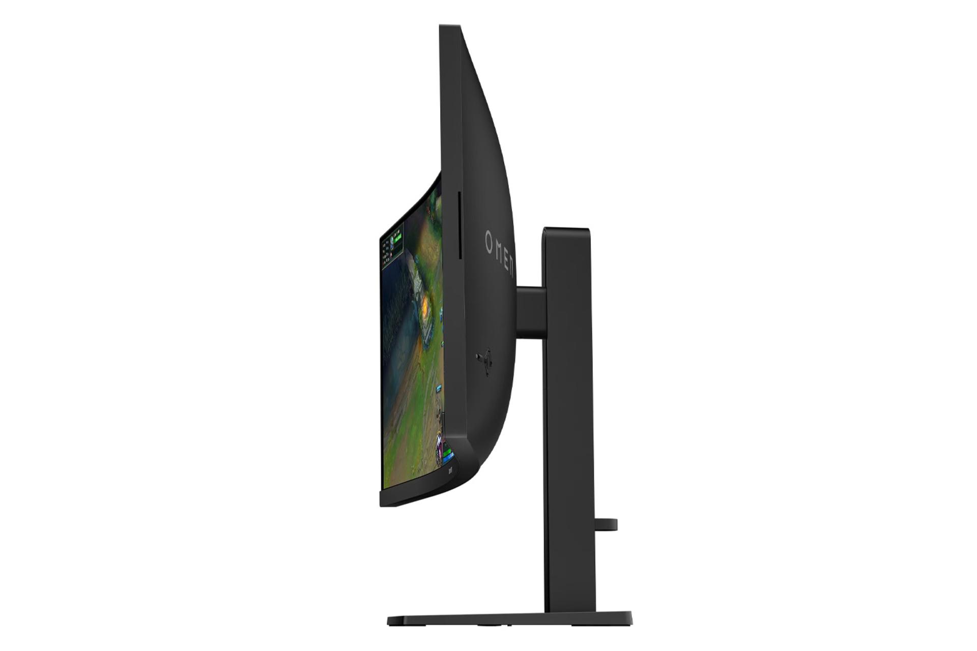 نمای کنار مانیتور اچ پی 34 اینچ مدل OMEN 34c G2 