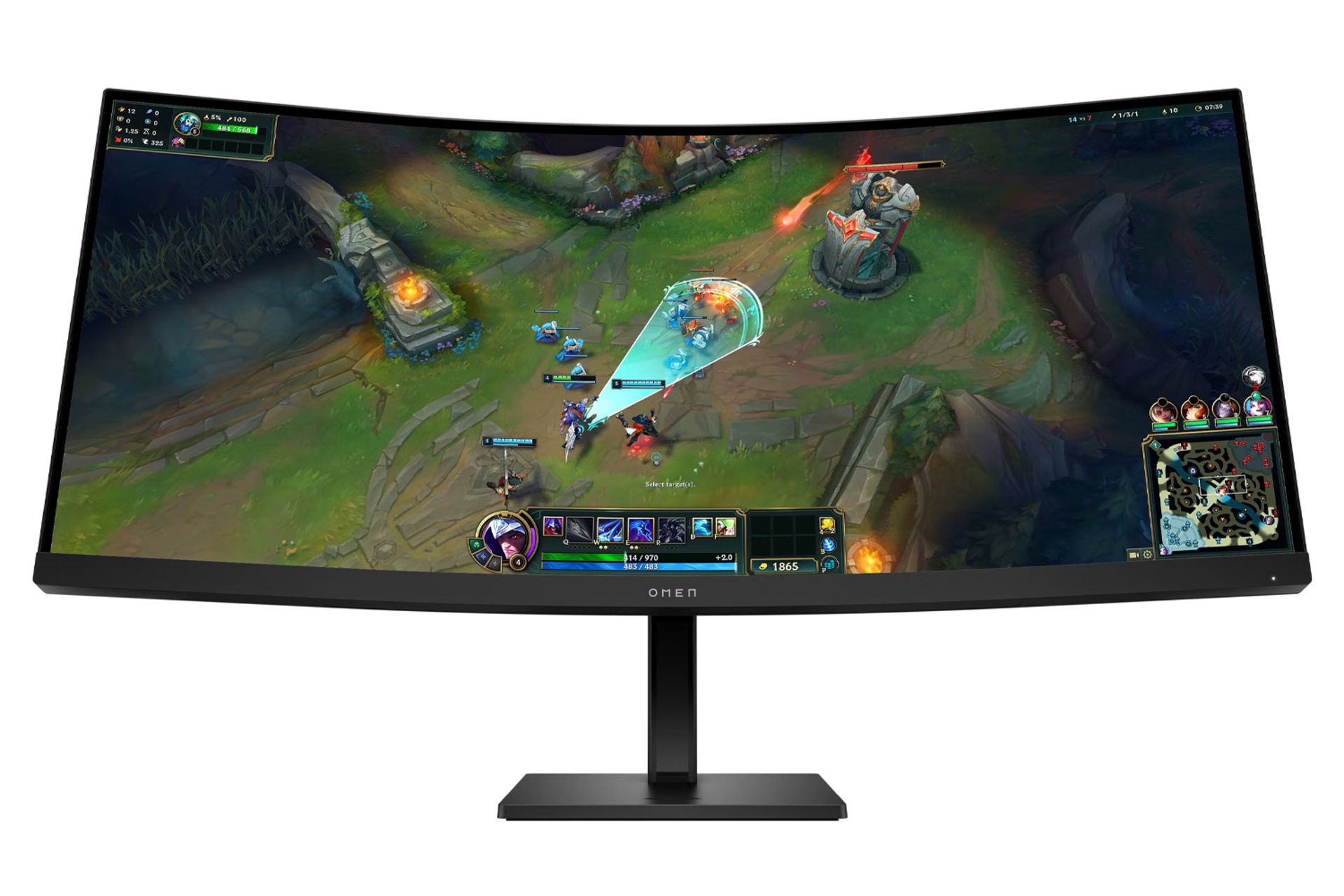 رزولوشن و کیفیت تصویر مانیتور اچ پی 34 اینچ مدل OMEN 34c G2