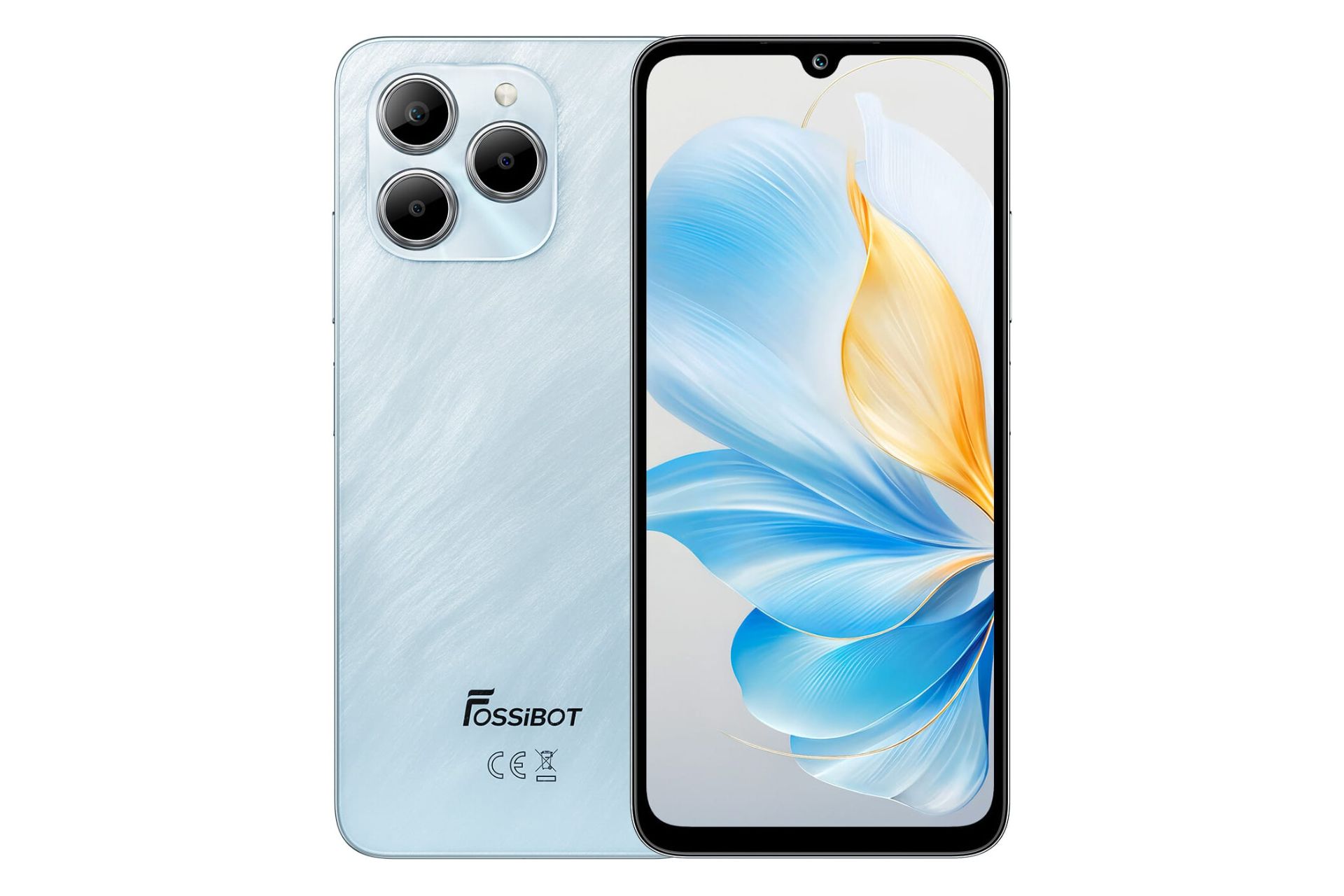 پنل جلو و پشت گوشی موبایل فوسیبات آبی روشن / FOSSiBOT S2