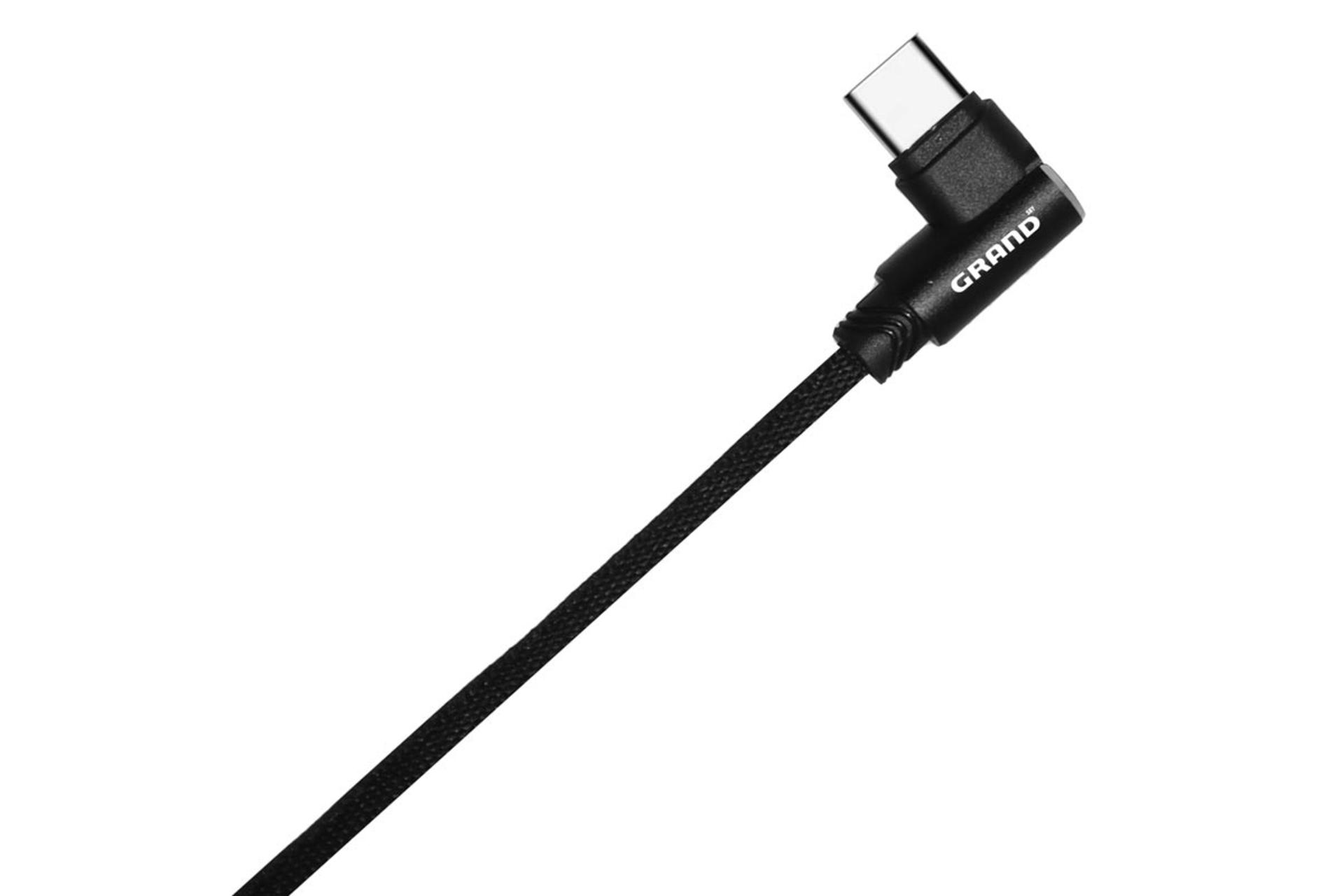 کانکتور و اتصال کابل شارژ USB گرند اسکای Type-A به Type-C مدل GK-15 با طول 1.2 متر