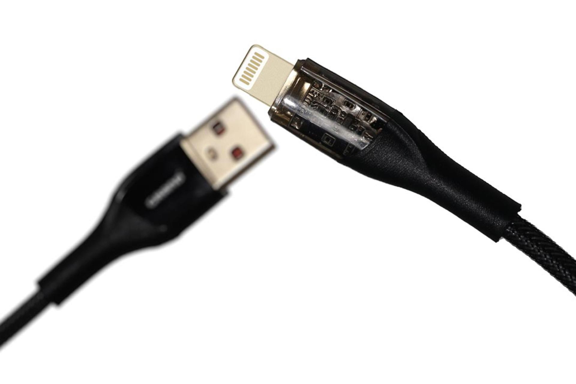 کانکتور و اتصال کابل شارژ USB گرند اسکای Type-A به Lightning مدل GK-20 با طول 1.2 متر