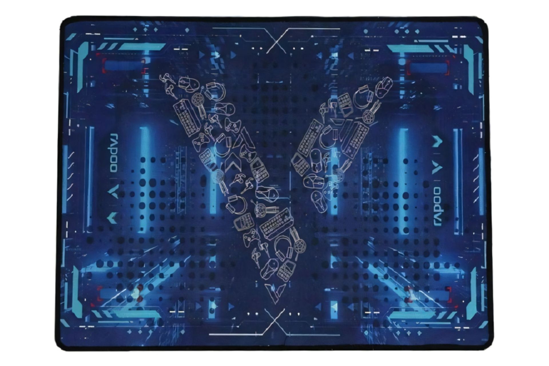 ماوس پد رپو Rapoo VP410 Large آبی طرح دار