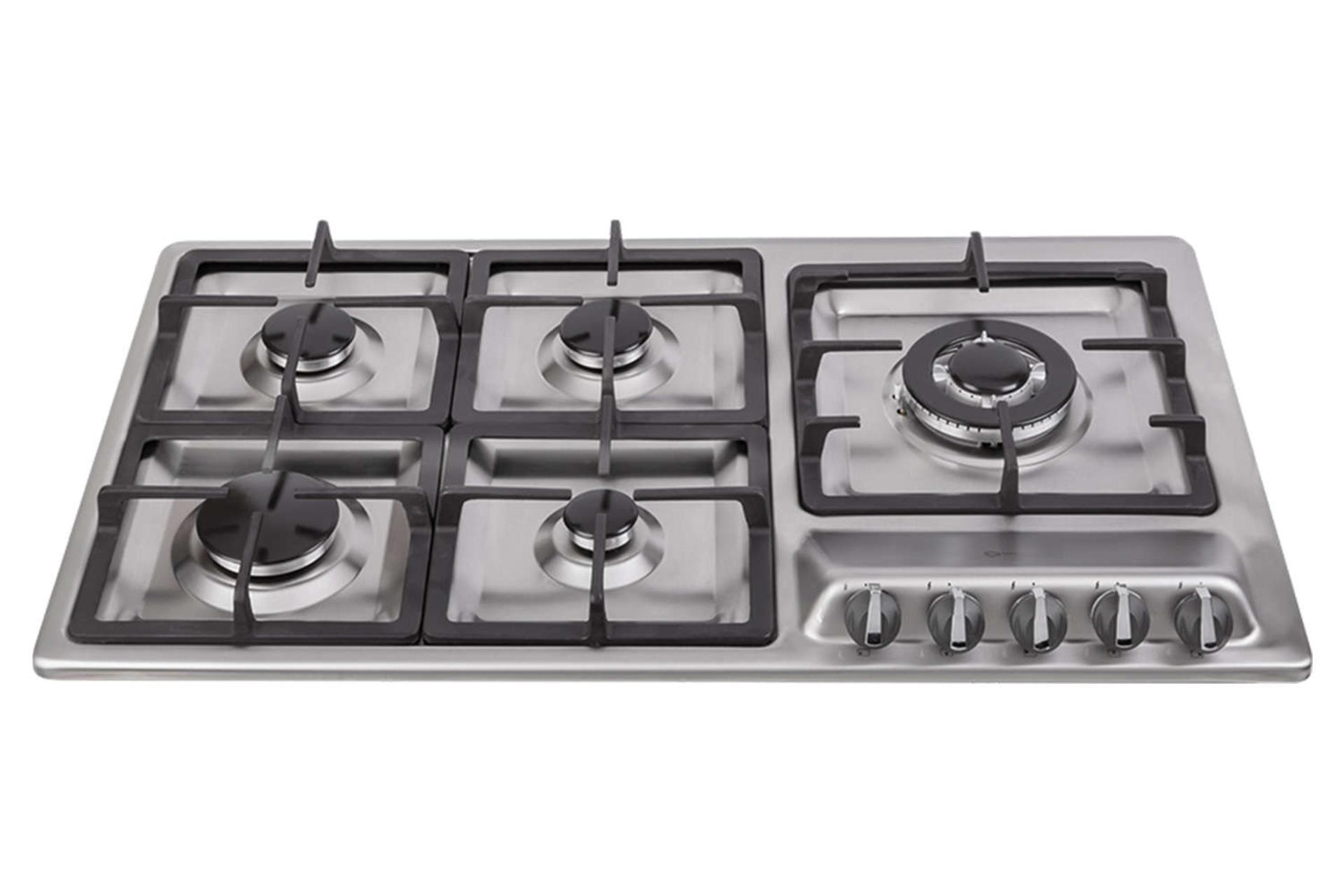 نمای جلوی اجاق گاز صفحه ای درسا رایان DG2208-5R