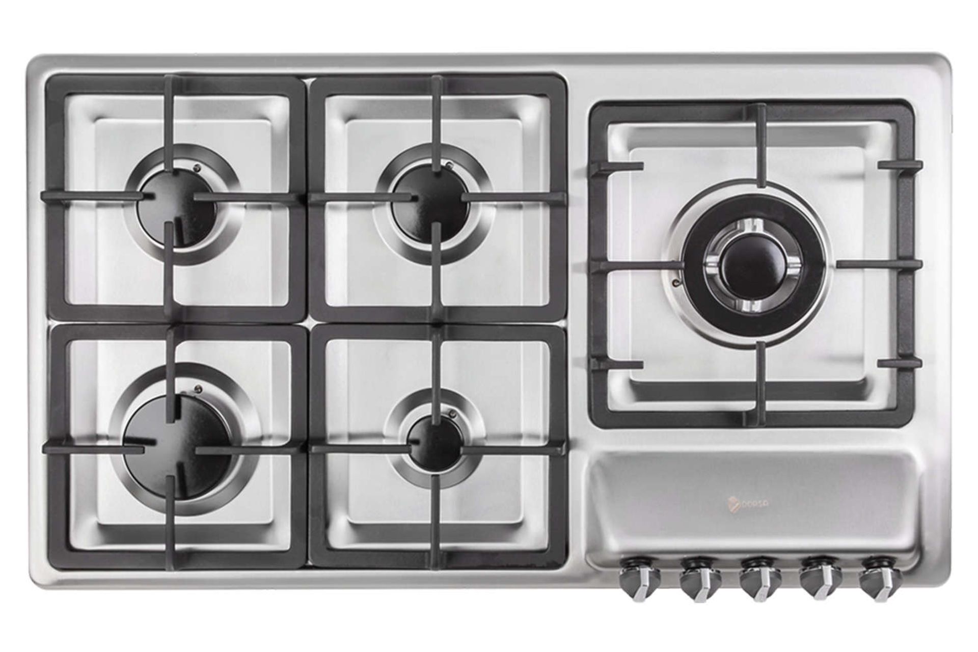 نمای بالای اجاق گاز صفحه ای درسا رایان DG2208-5R