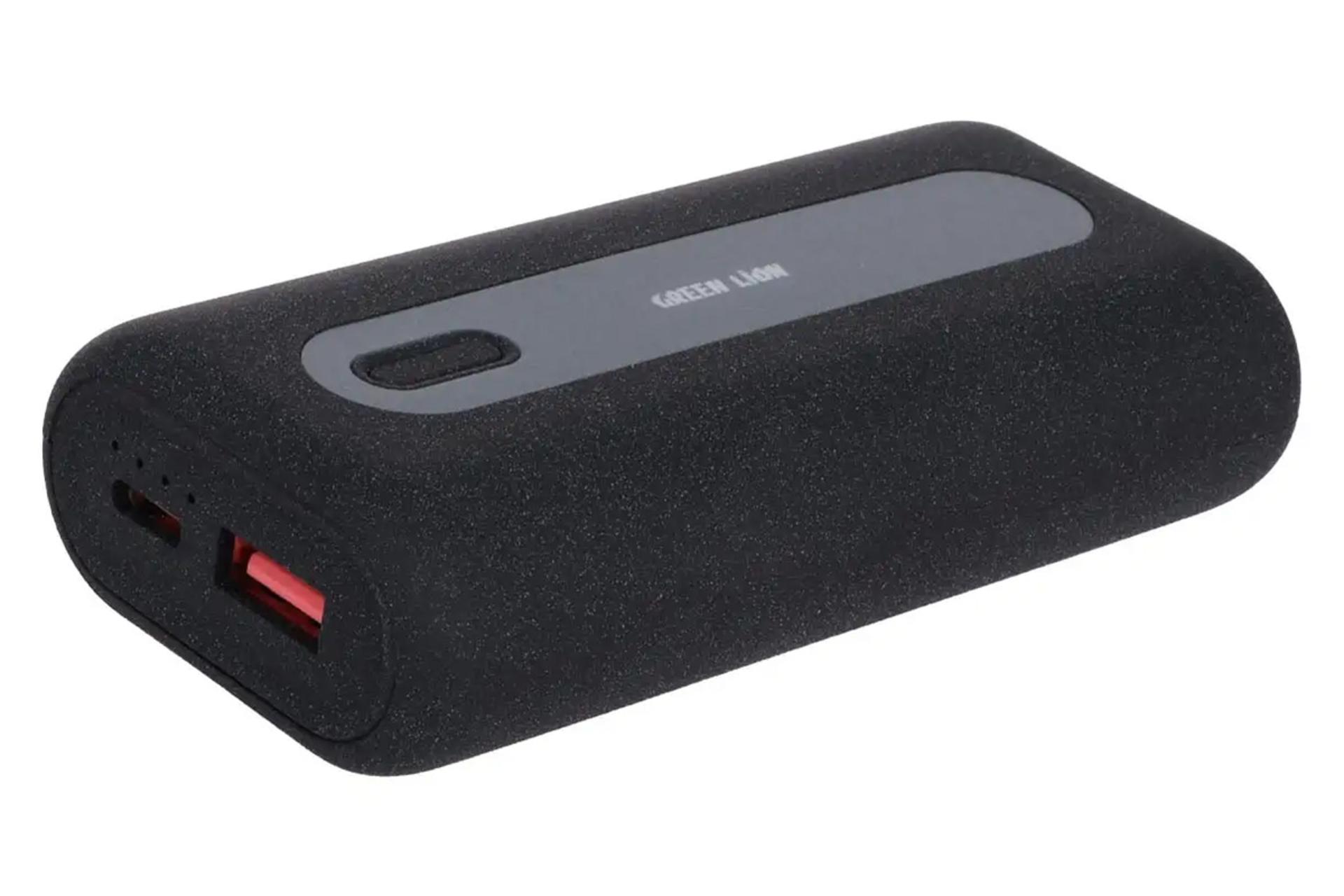نمای کناری پاور بانک گرین لیون Green Lion GN2IN1OPB10KBK 10000mAh
