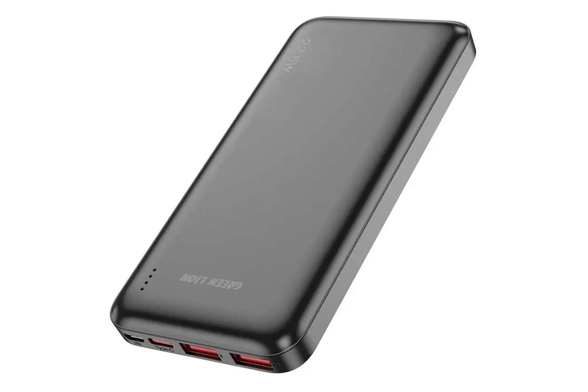 نمای کناری پاور بانک گرین لیون Green Lion PowerPack 10000mAh