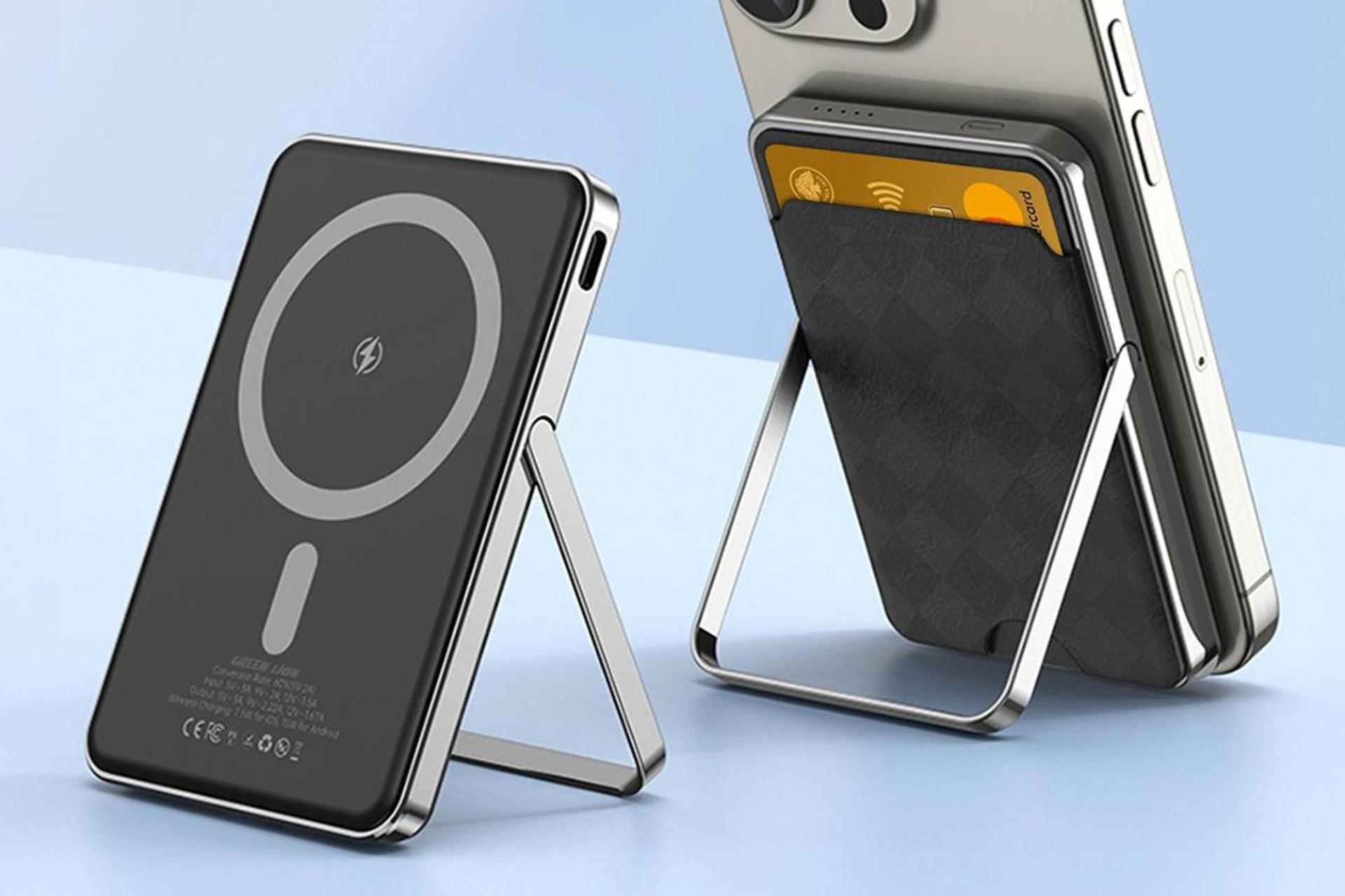 نمای کناری پاور بانک گرین لیون Green Lion Moreno 5000mAh