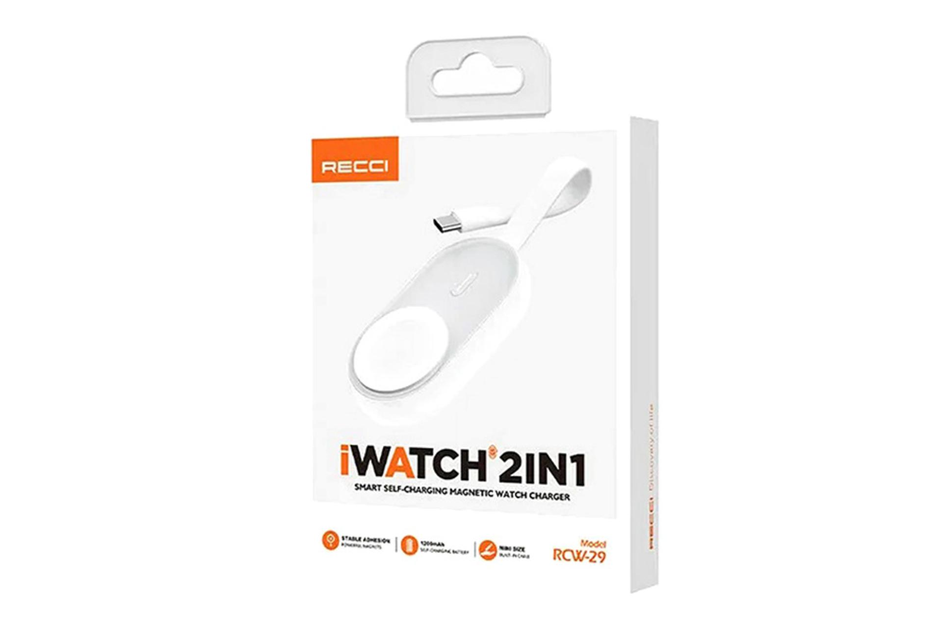 جعبه پاور بانک رسی Recci RCW-29 1200mAh