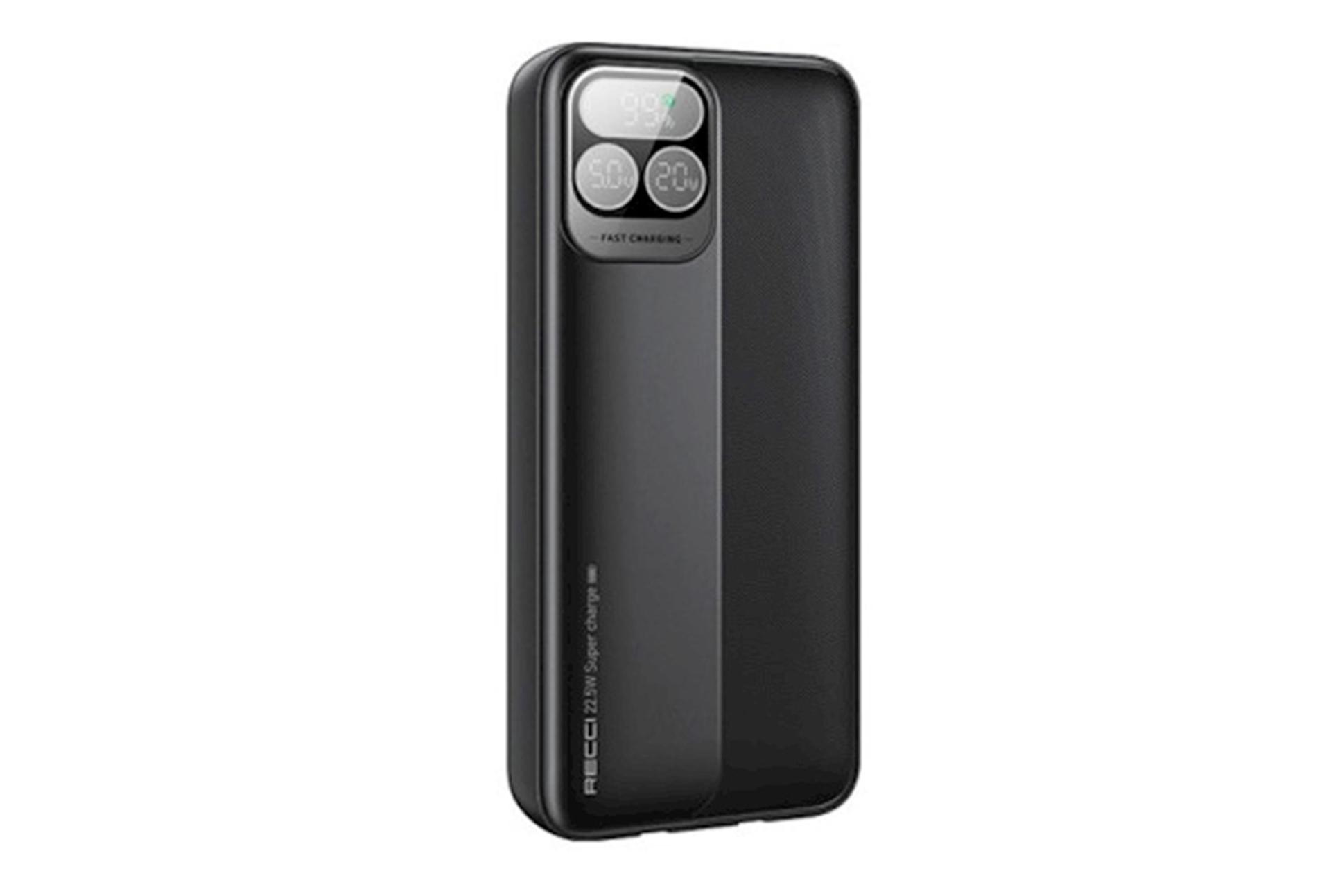 نمای کناری پاور بانک رسی Recci RPB-P37 20000mAh