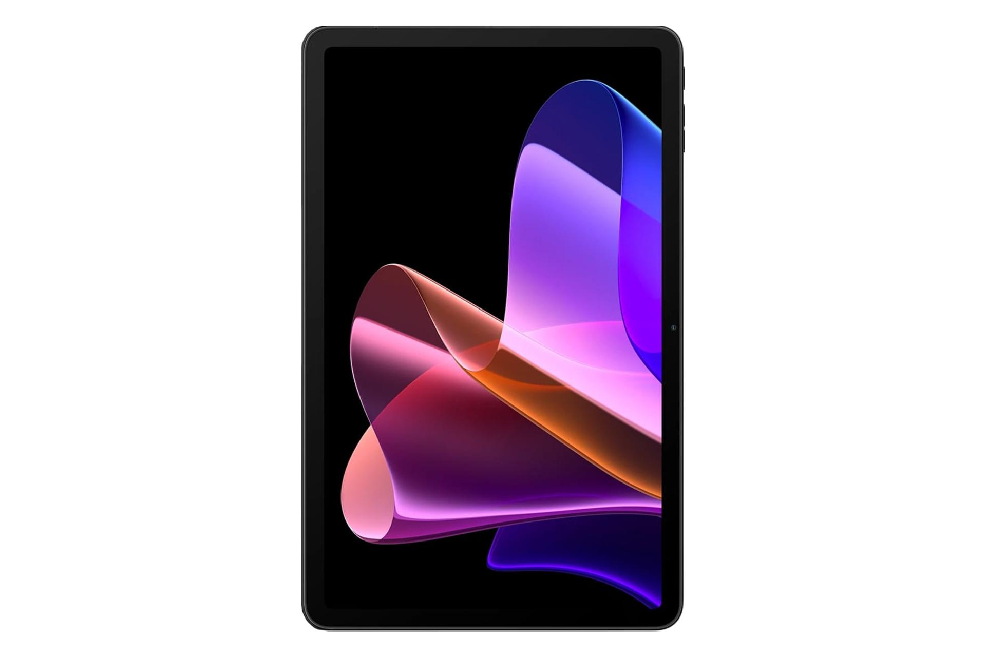 نمای پنل جلوی تبلت مگا 2 بلک ویو / Blackview Mega 2 با نمایش دوربین سلفی و حاشیه‌های نمایشگر