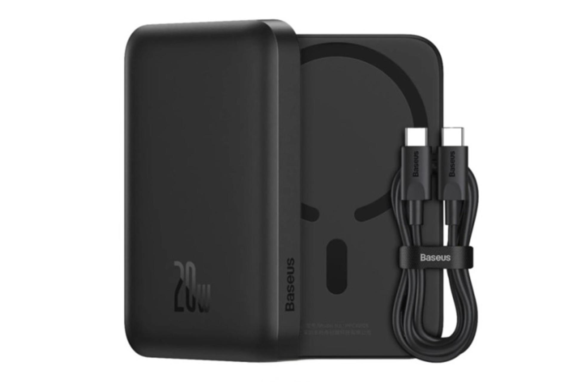 پاور بانک باسئوس Baseus Magnetic Mini 6000mAh به همراه کابل شارژ