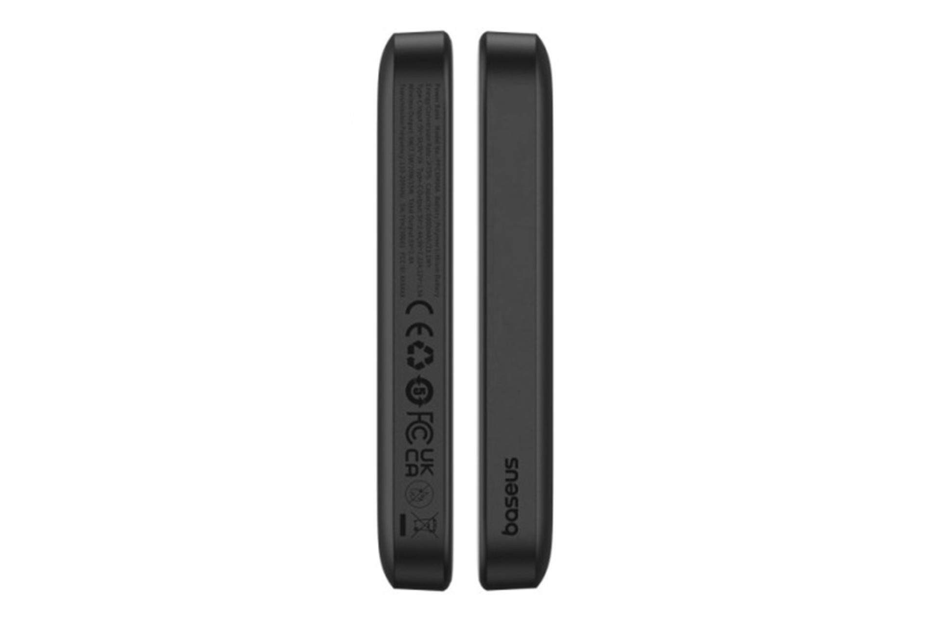 ضخامت پاور بانک باسئوس Baseus Magnetic Mini 6000mAh