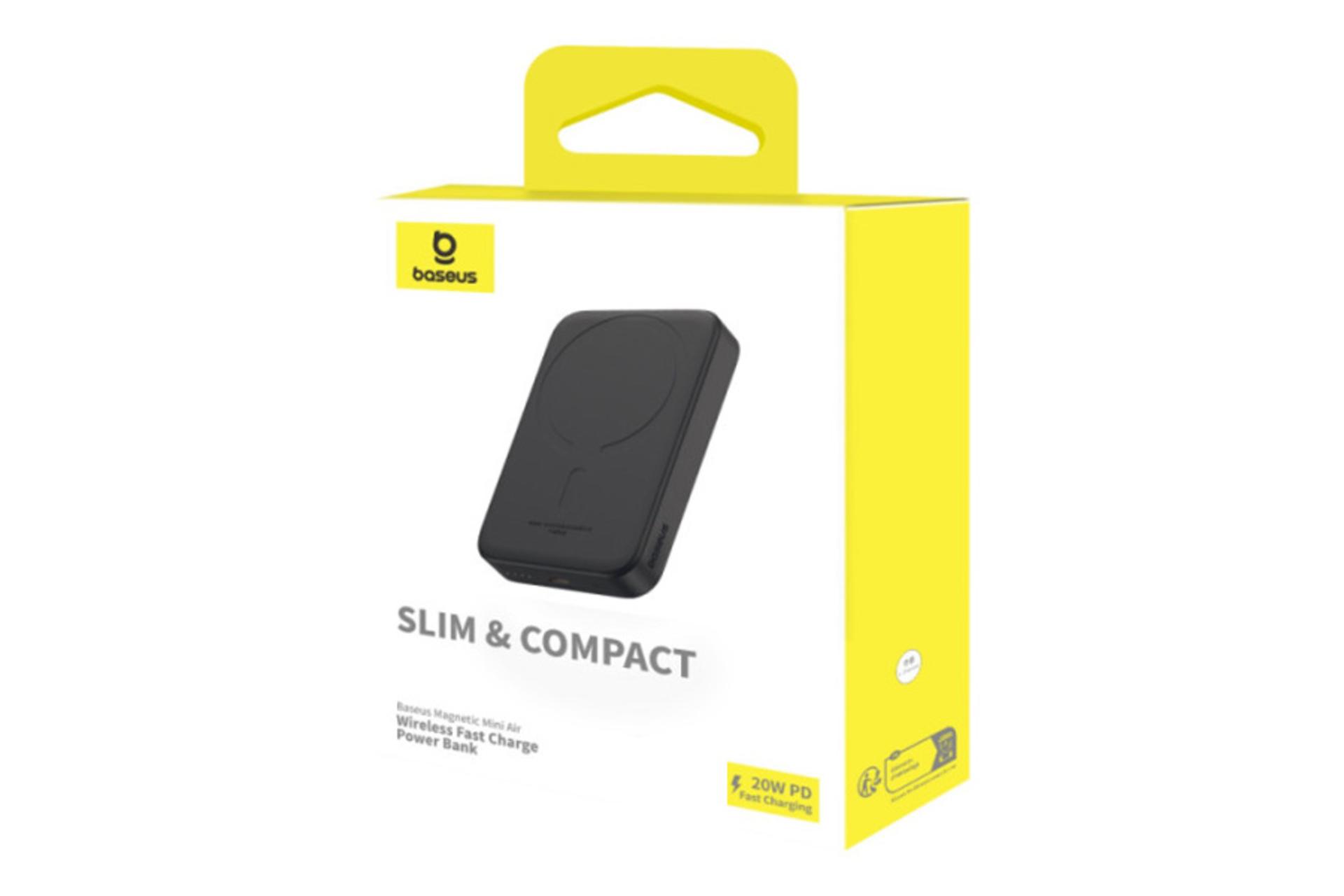جعبه پاور بانک باسئوس Baseus Magnetic Mini 6000mAh
