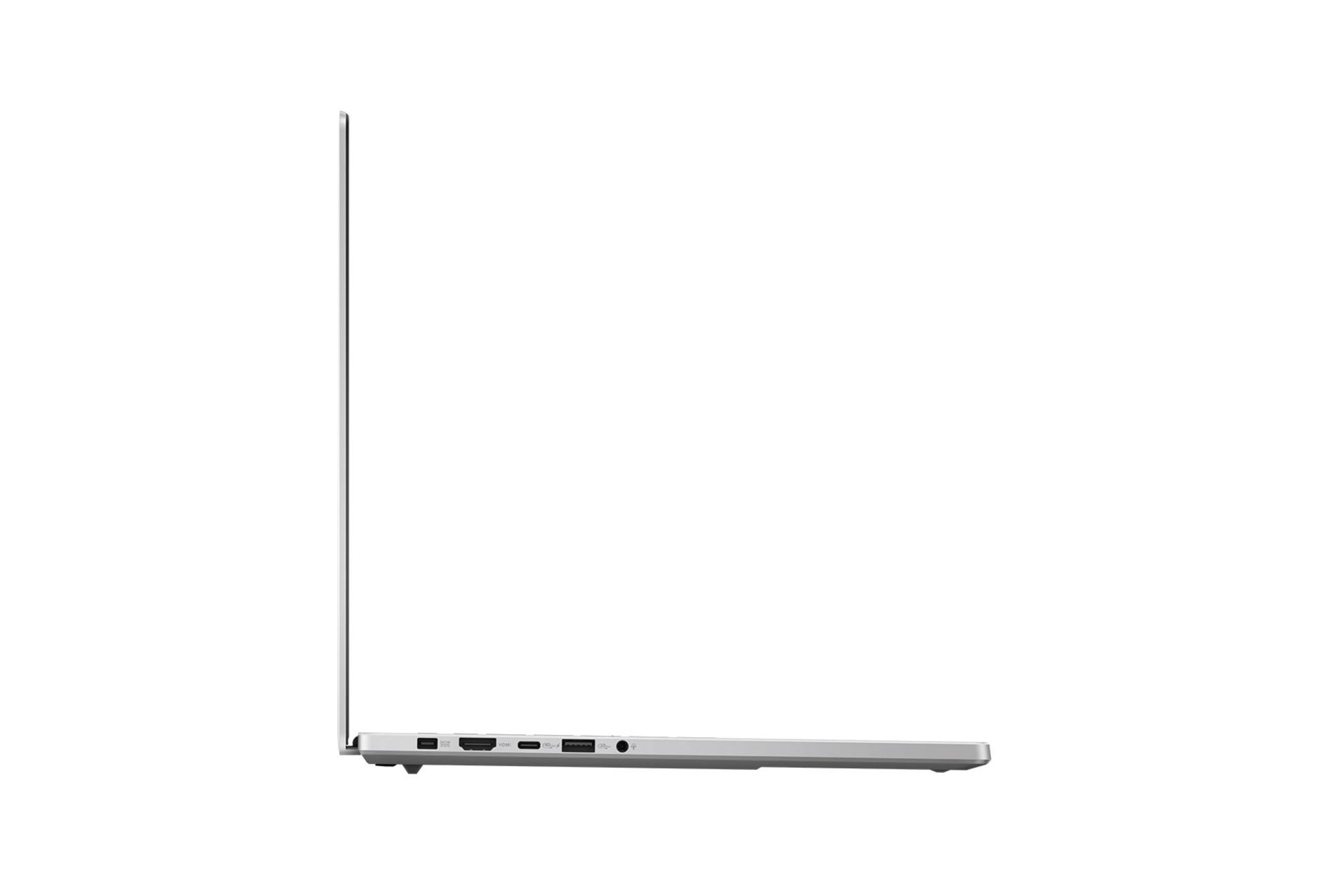 لپ تاپ ایسوس ASUS ROG Zephyrus G16 GA605 2024 رنگ سفید نمای جانبی چپ و درگاه ها