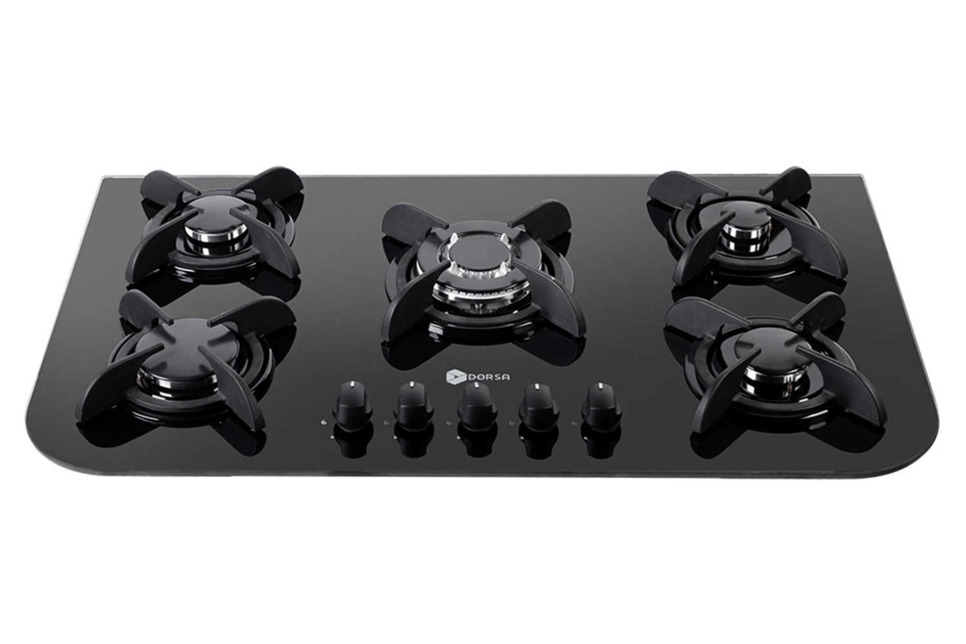 نمای جلوی اجاق گاز صفحه ای درسا ثمین DG2108-5M