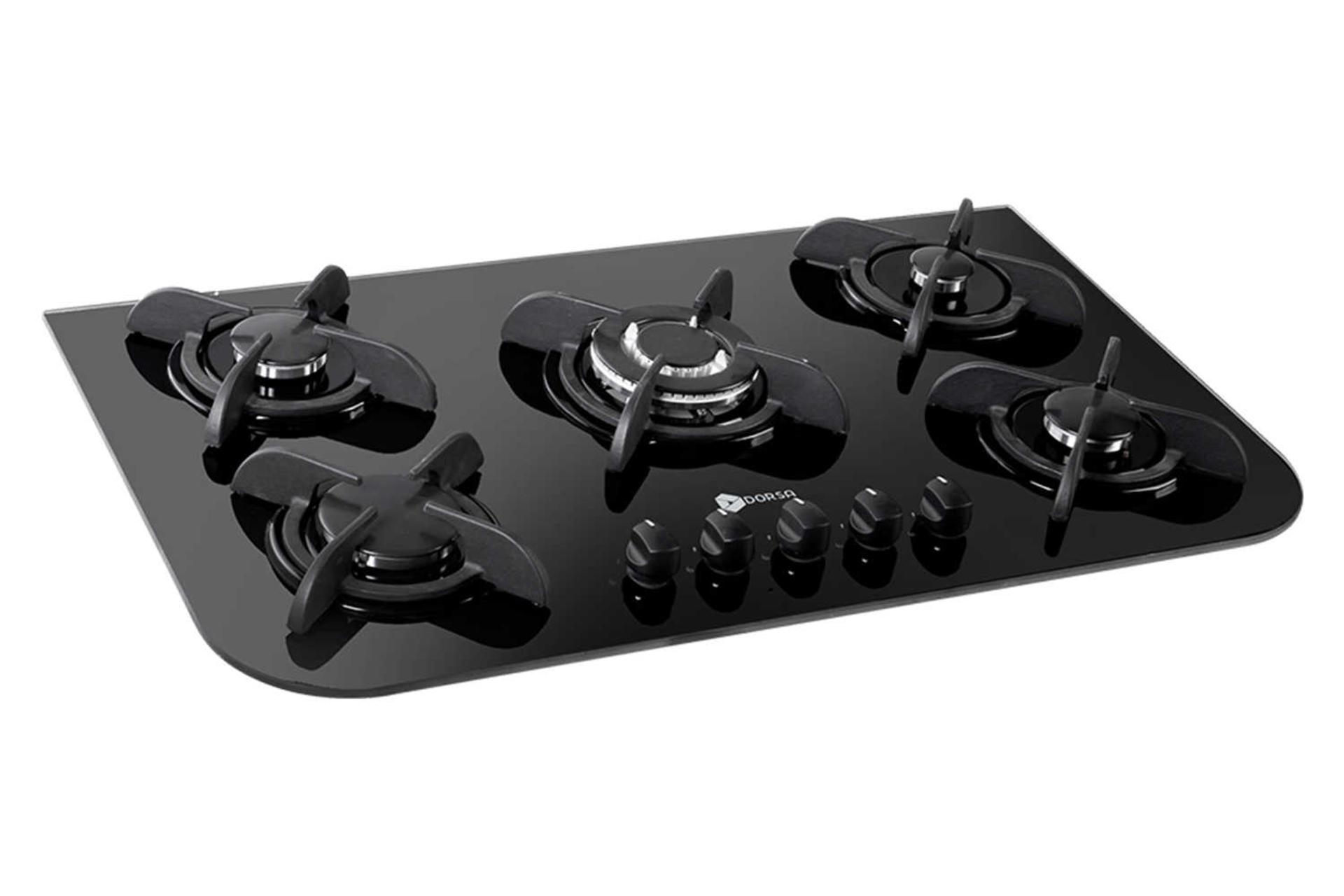 نمای سمت چپ اجاق گاز صفحه ای درسا ثمین DG2108-5M