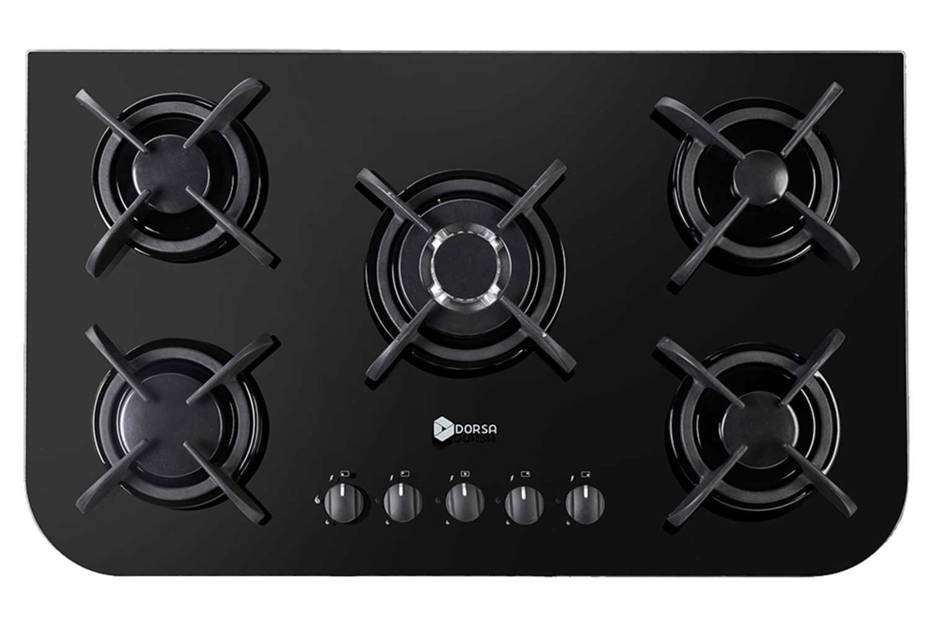 نمای بالای اجاق گاز صفحه ای درسا ثمین DG2108-5M