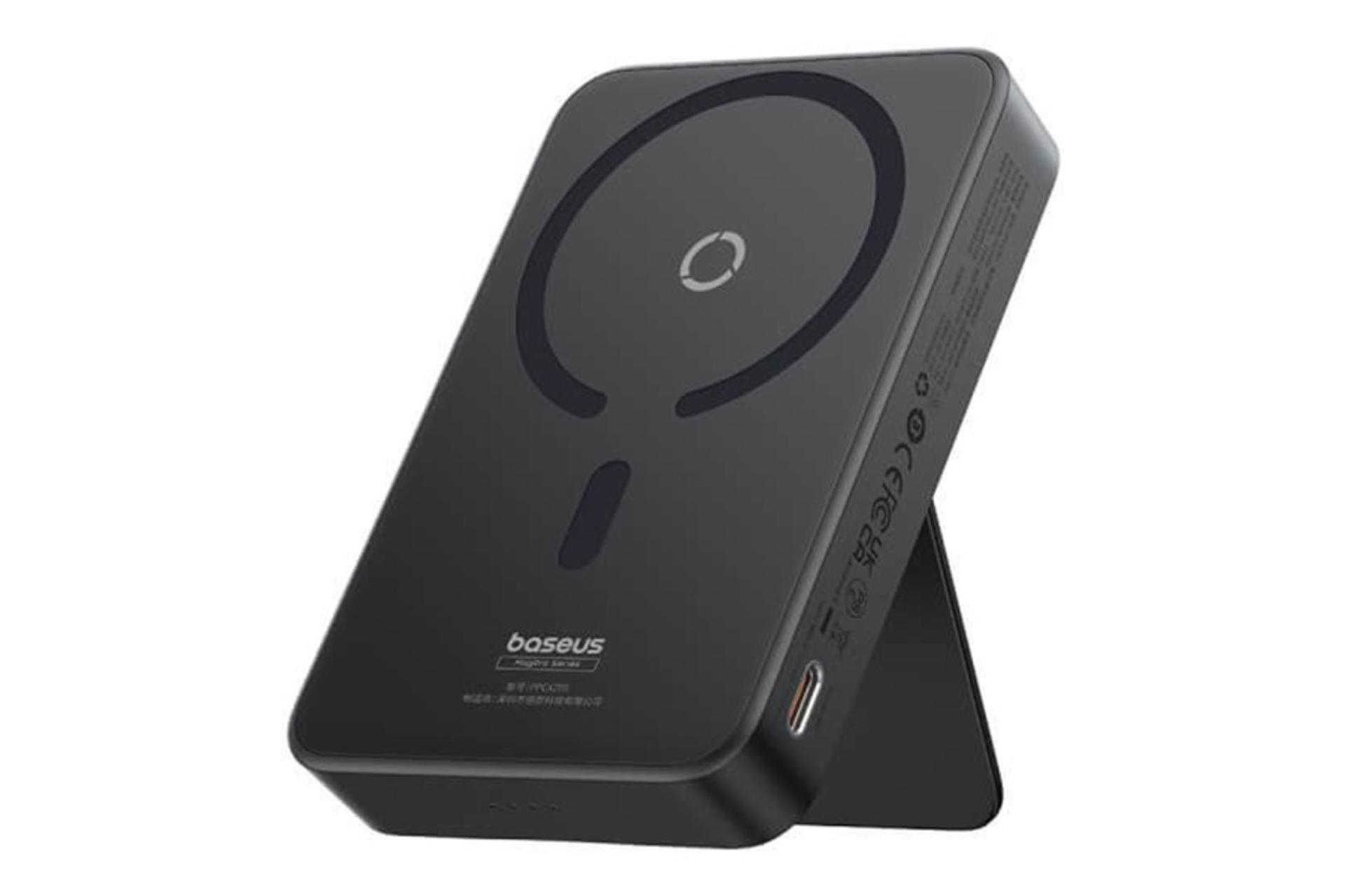 رنگ مشکی پاور بانک باسئوس Baseus MagPro Magnetic Bracket 5000mAh