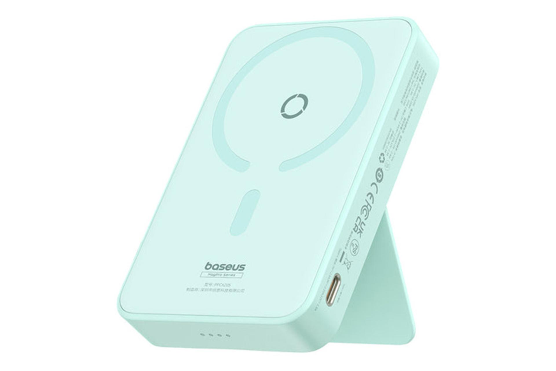 رنگ سبز پاور بانک باسئوس Baseus MagPro Magnetic Bracket 5000mAh