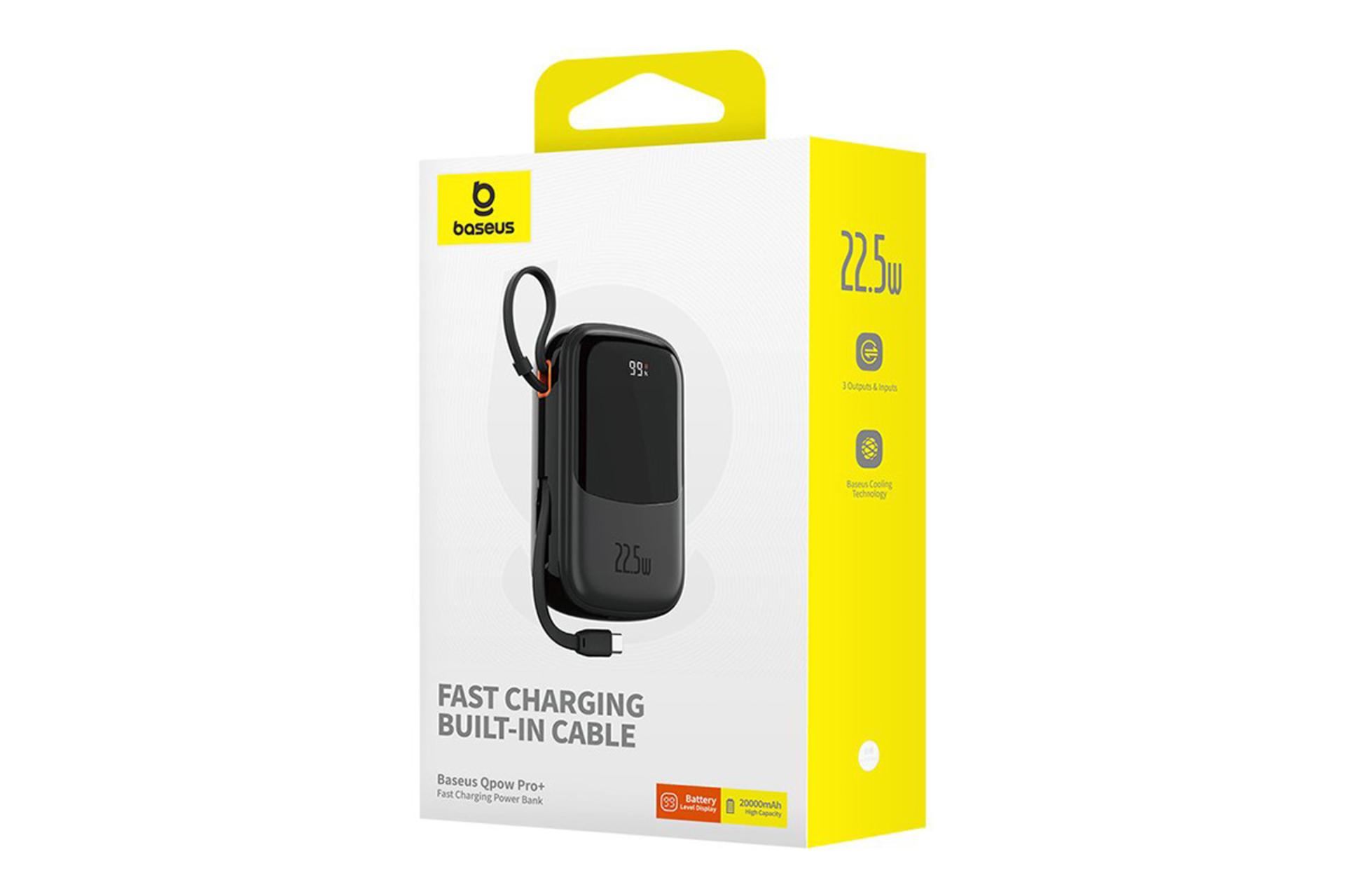 جعبه پاور بانک باسئوس Baseus Qpow Pro Digital Display 20000mAh