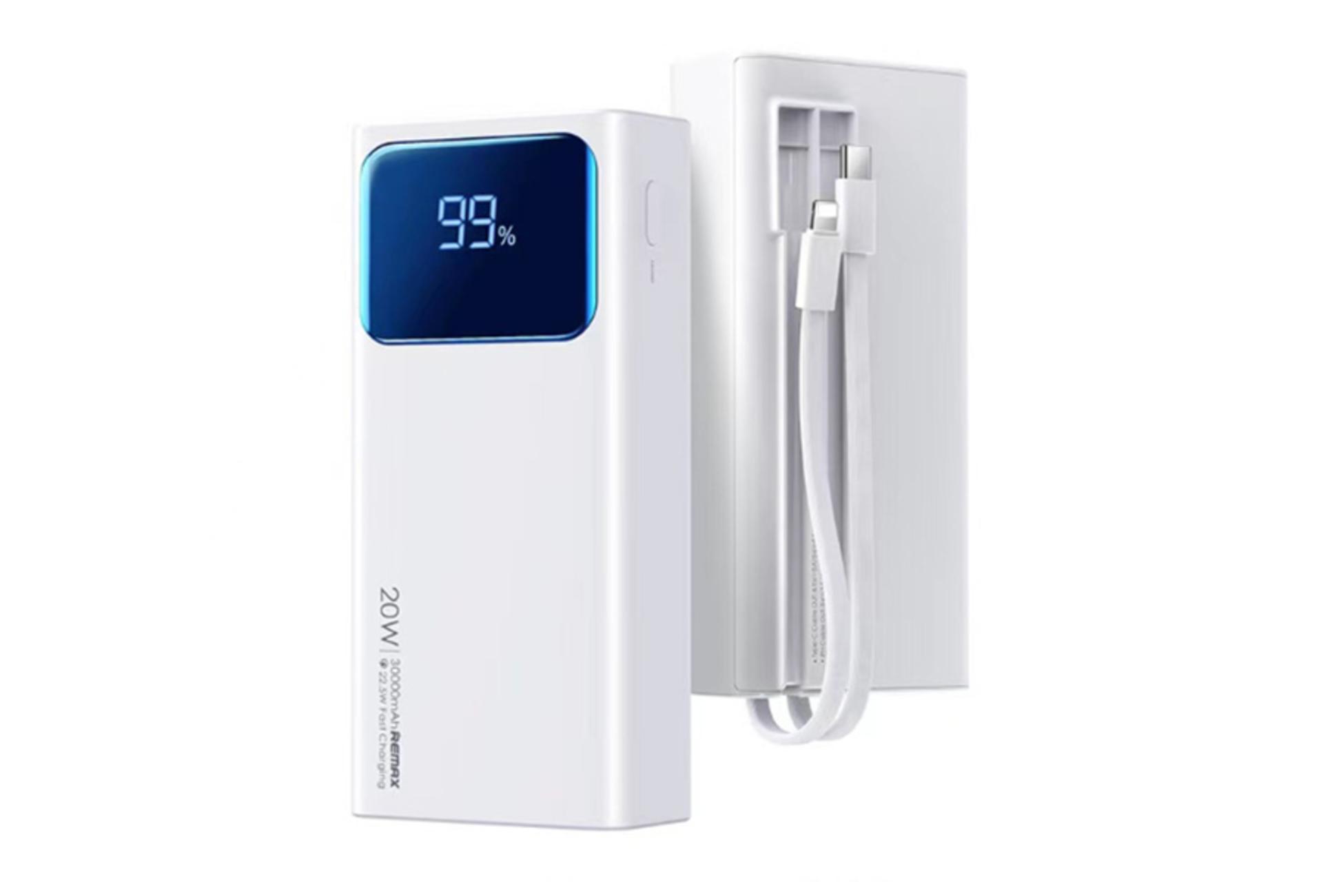 رنگ سفید پاور بانک ریمکس Remax RPP-571 30000mAh