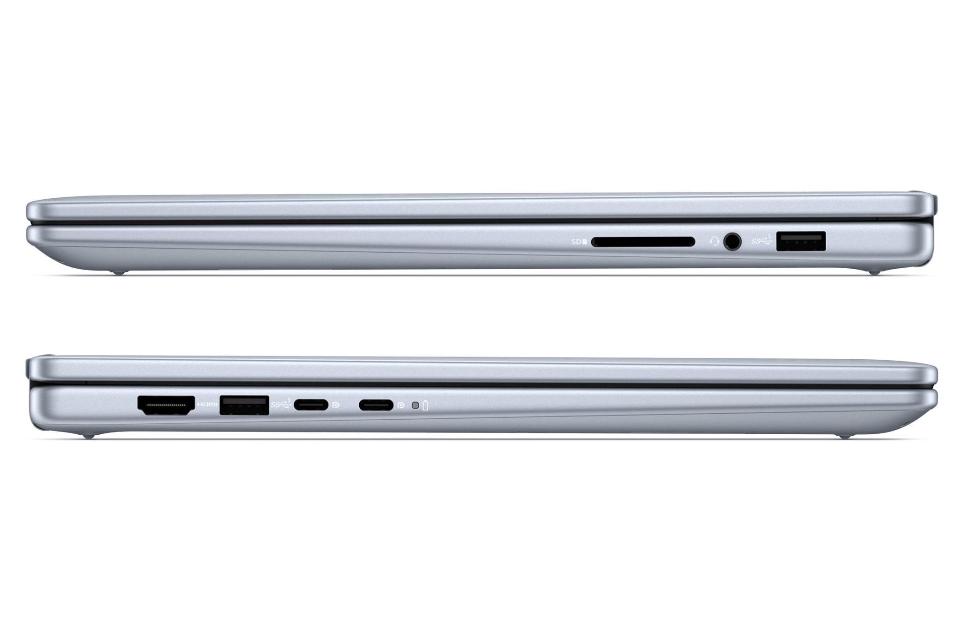 لپ تاپ دل Dell Inspiron 14 7440 نمای جانبی و درگاه ها