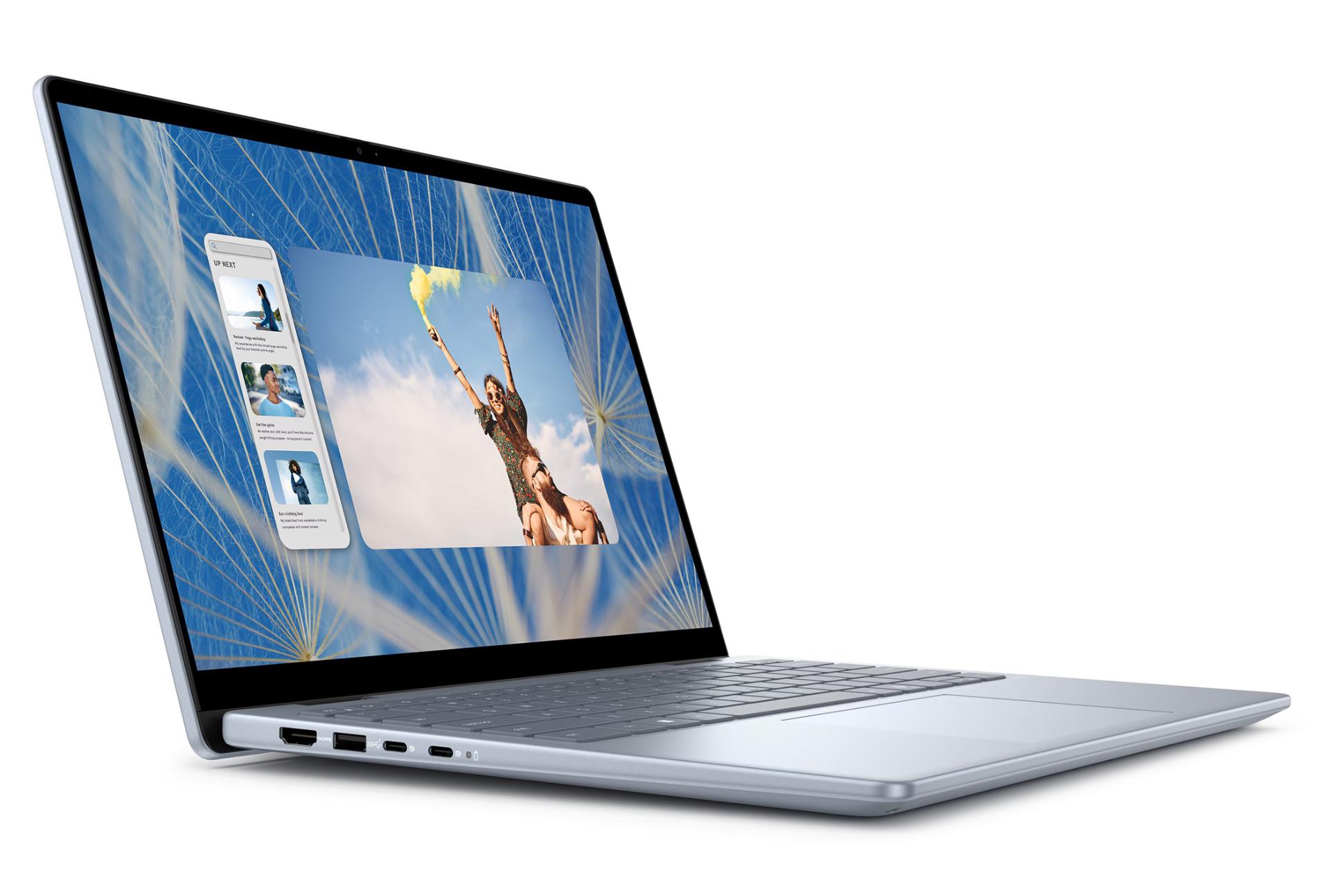 لپ تاپ دل Dell Inspiron 14 7440 نمای جلو و چپ