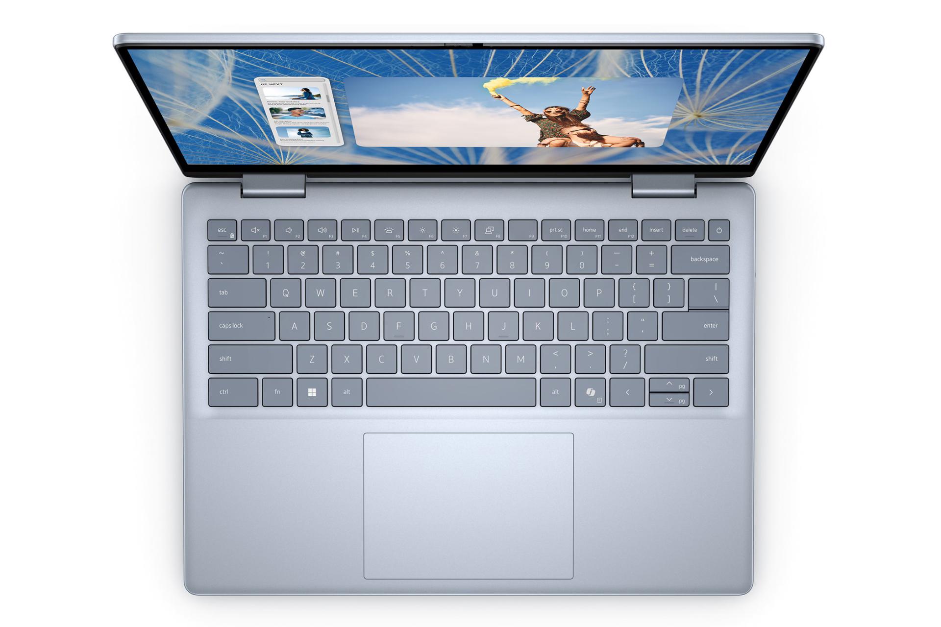 لپ تاپ دل Dell Inspiron 14 7440 نمای بالا و کیبورد