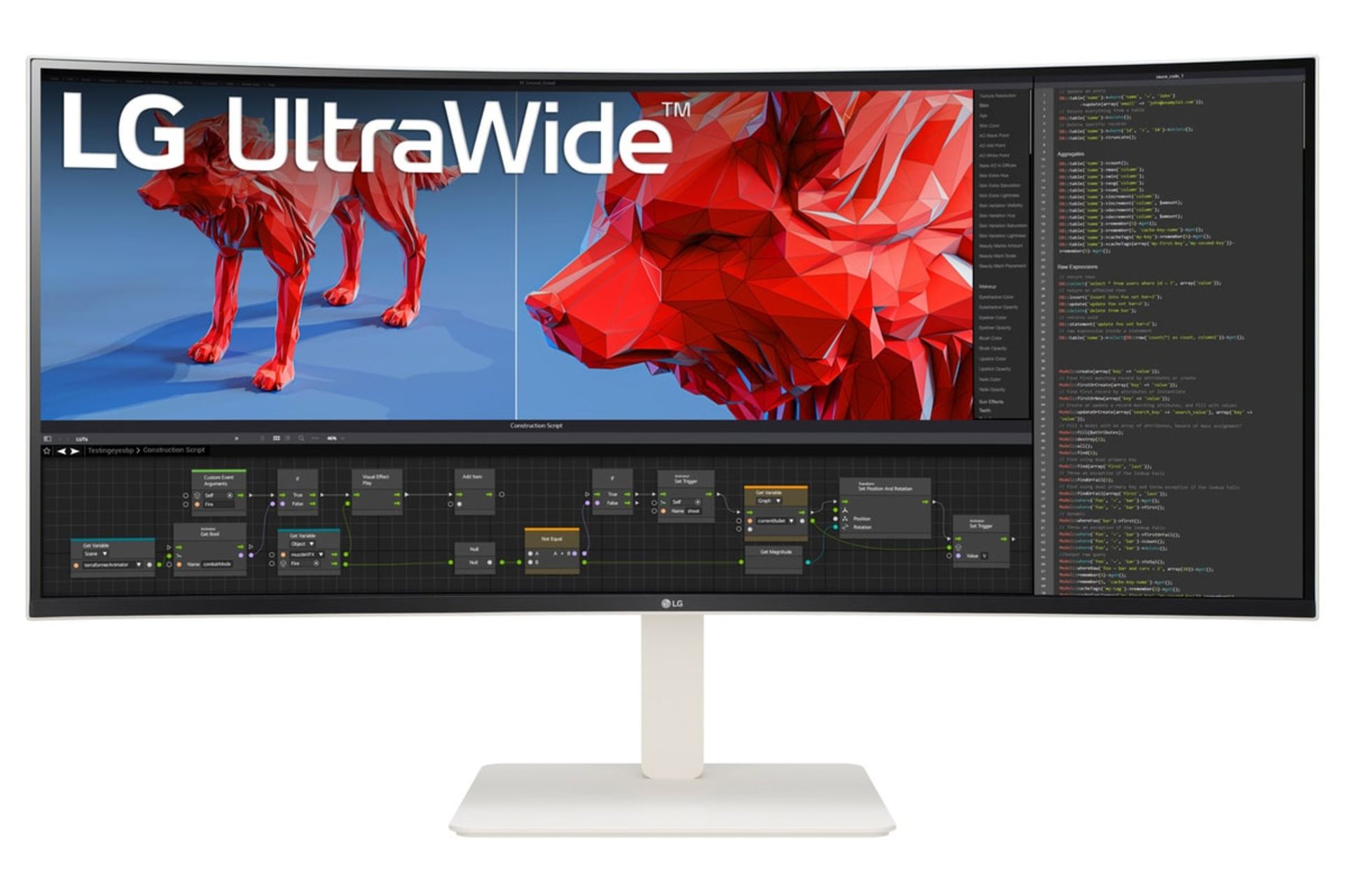 مانیتور ال جی 38 اینچ مدل 38WR85QC نمای جلو