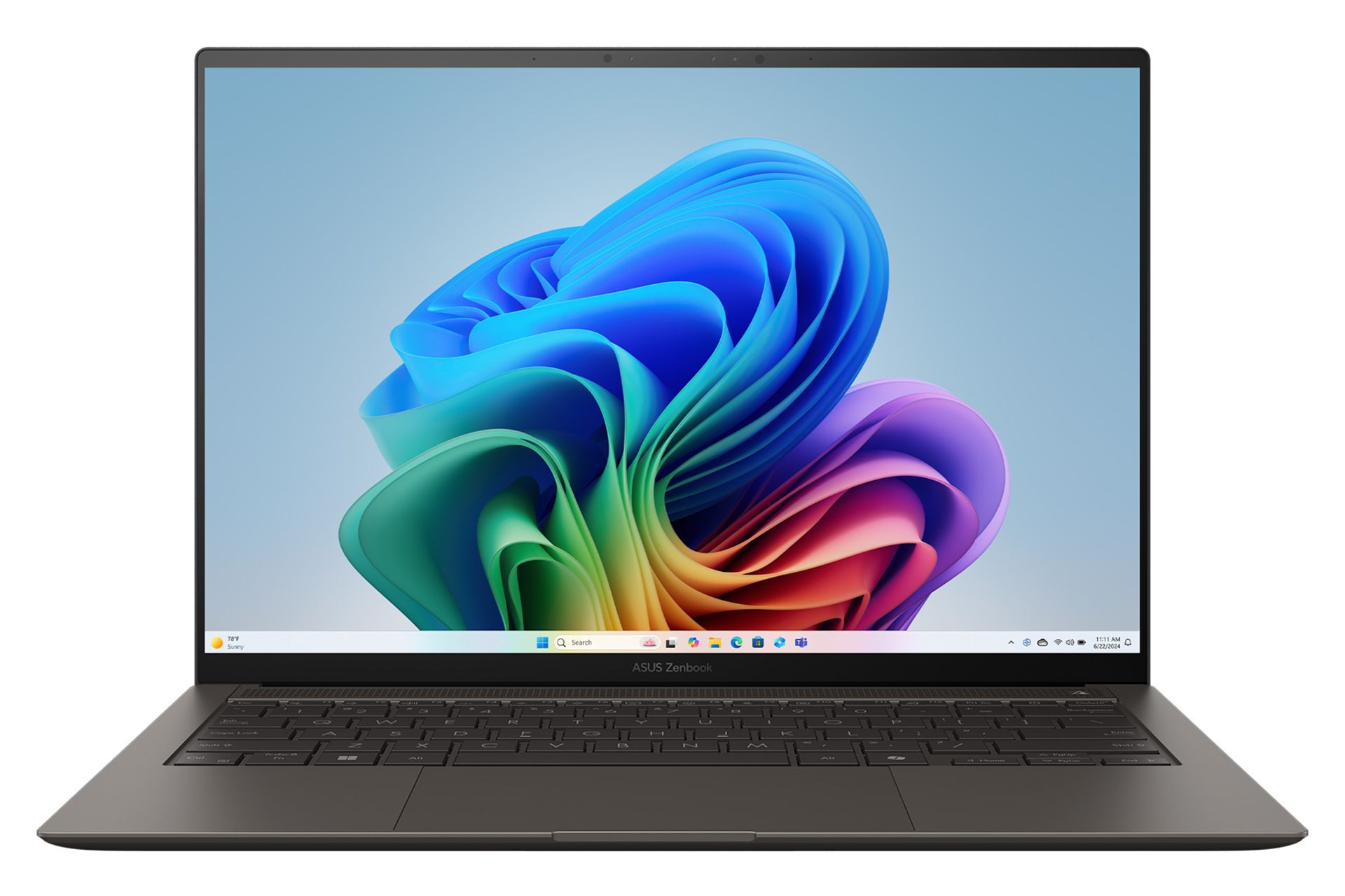 لپ تاپ ایسوس ASUS Zenbook S 14 UX5406 رنگ مشکی نمای جلو