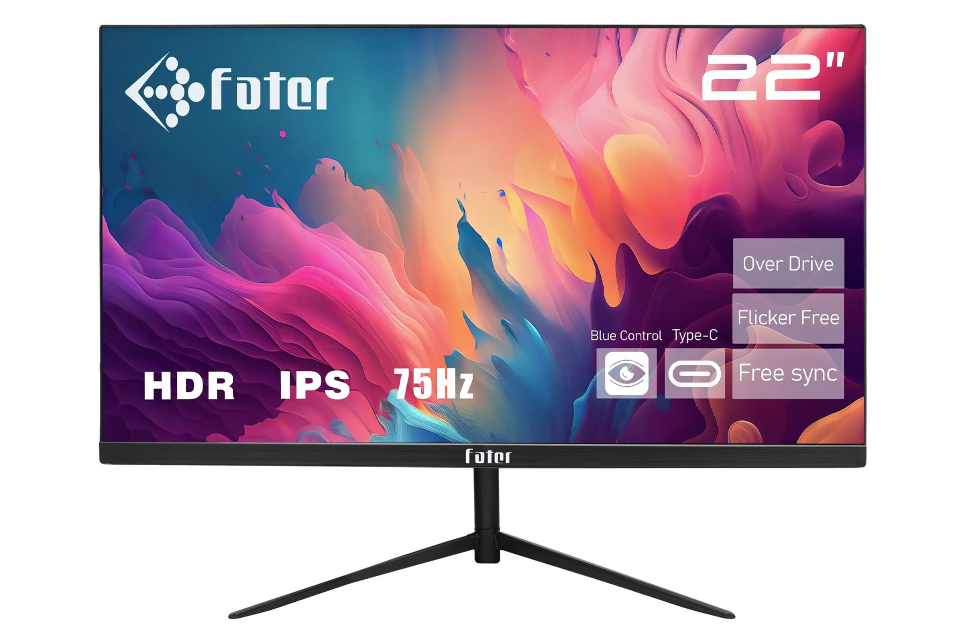 رزولوشن و کیفیت تصویر مانیتور فاطر 22 اینچ مدل F22-075B3