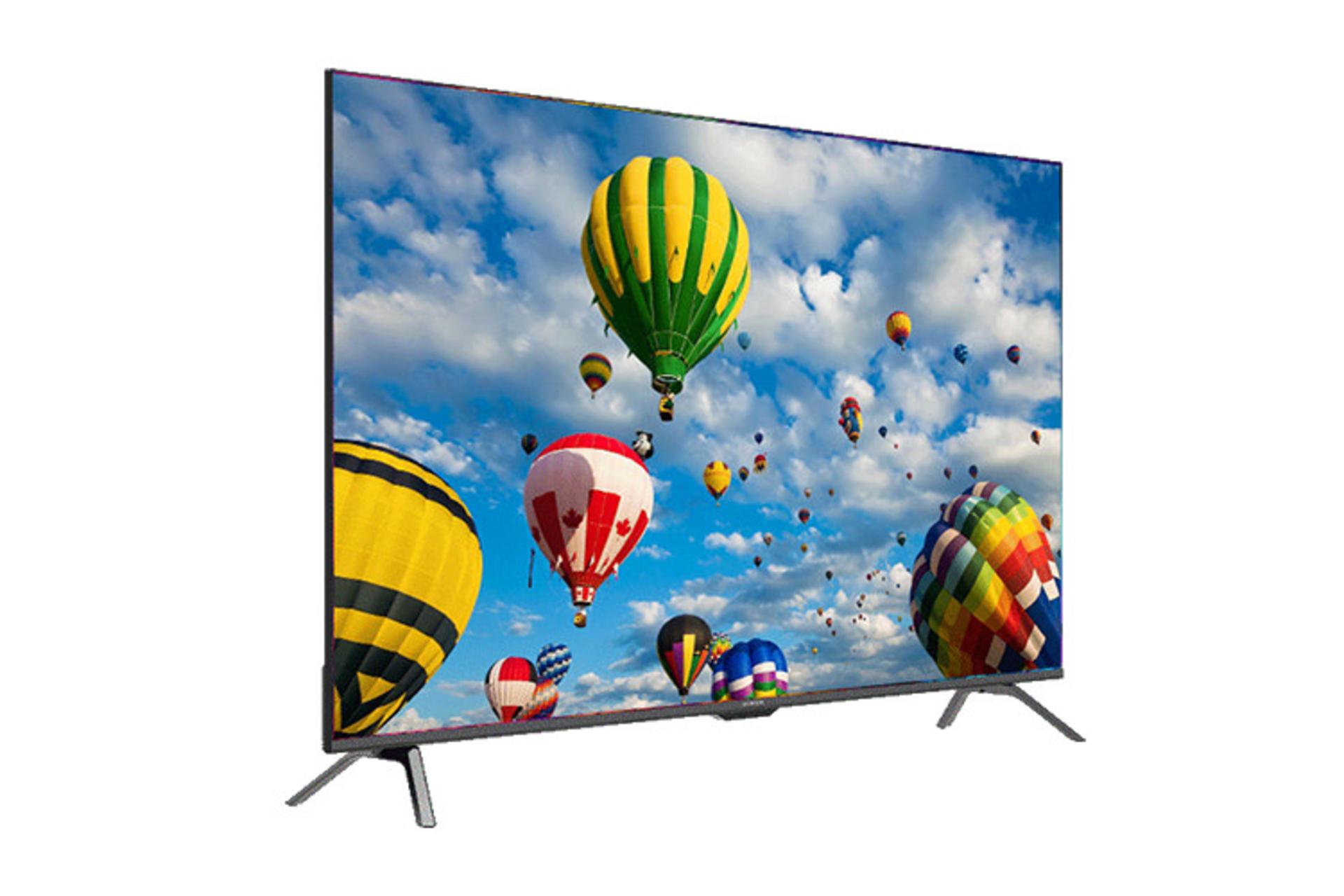 تلویزیون ایکس ویژن X.Vision XYU795B نمای جلو و چپ