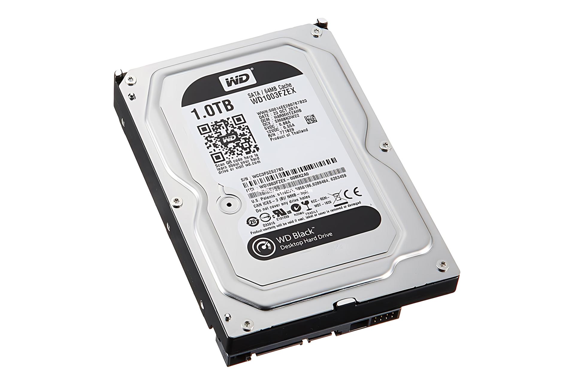 نمای چپ هارد دیسک وسترن دیجیتال Western Digital Black WD1003FZEX 3.5 Inch 1TB