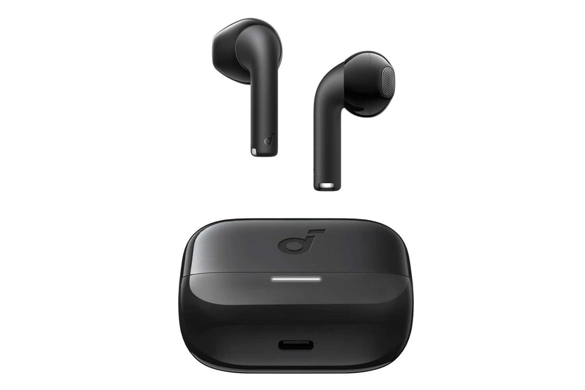 نمای جلوی ایرباد بی سیم انکر SoundCore K20i رنگ مشکی