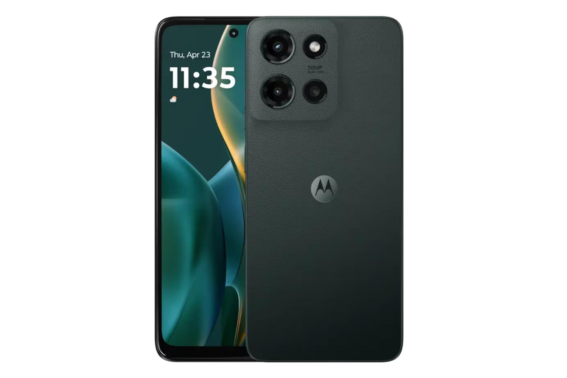 پنل جلو و پشت گوشی موبایل موتو G موتورولا نسخه 2025 خاکستری تیره / Motorola Moto G 2025