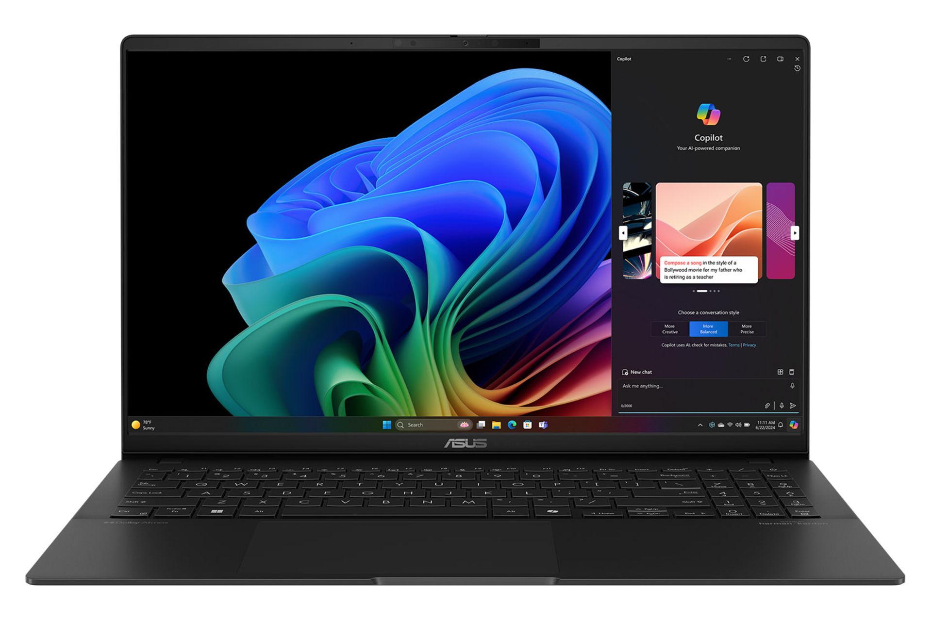 لپ تاپ ایسوس ASUS Vivobook S 15 Q5507QA نمای جلو