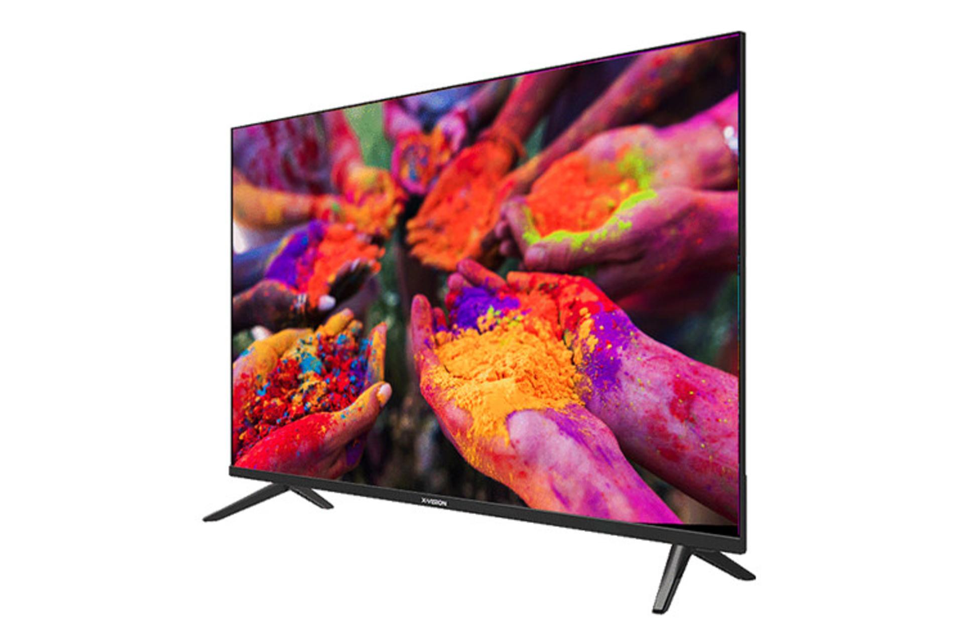 تلویزیون ایکس ویژن X.Vision 43XC785 نمای جلو و راست
