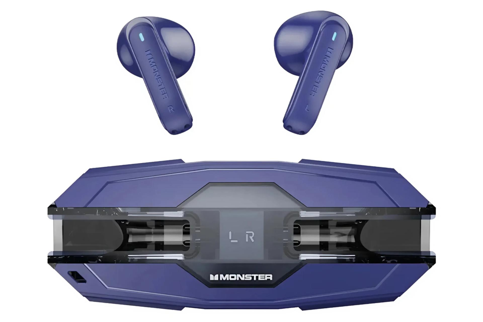 هدفون مانستر AIRMARS XKT08 Pro رنگ آبی