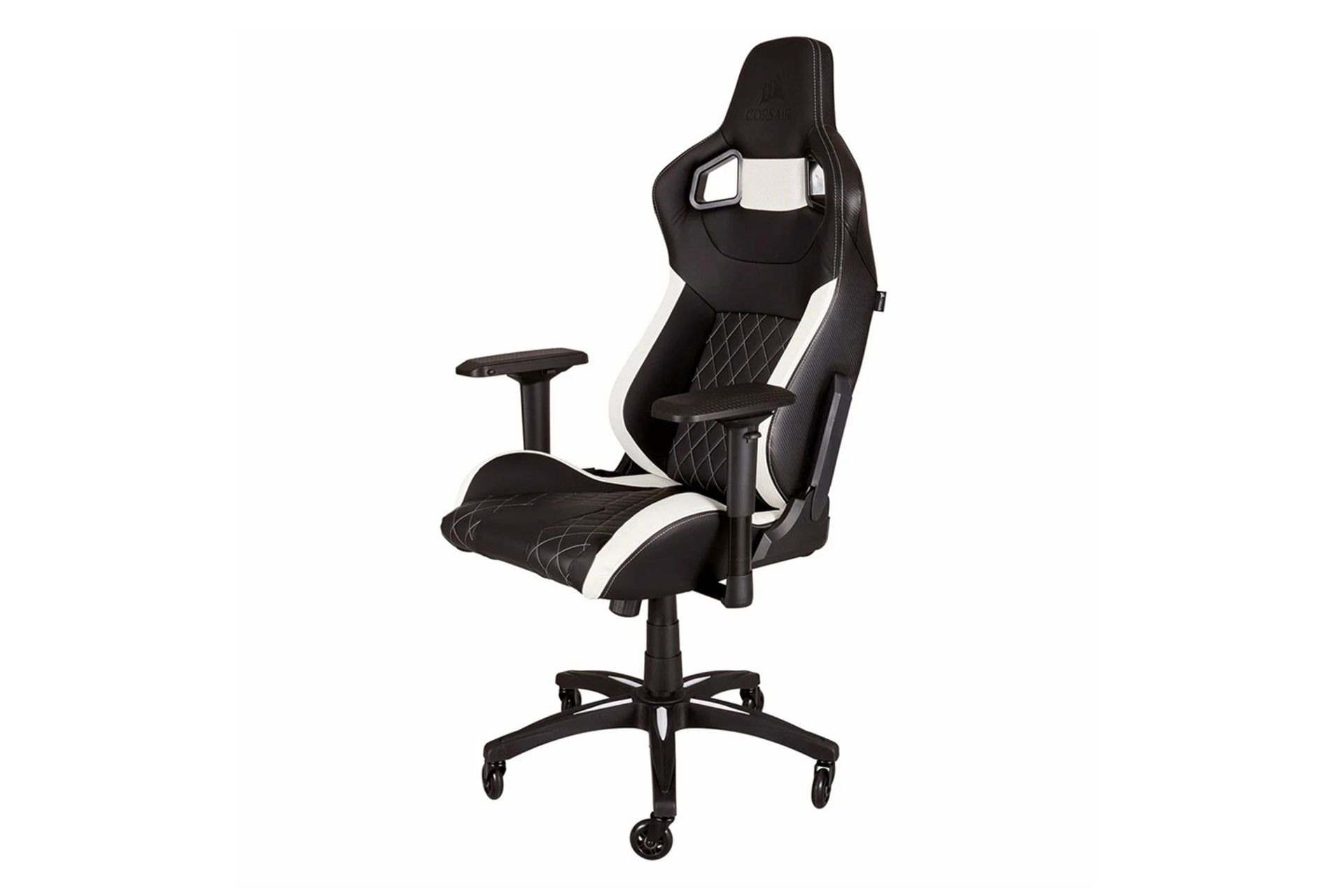 صندلی گیمینگ کورسیر Corsair T1 RACE 2023 رنگ سفید و مشکی