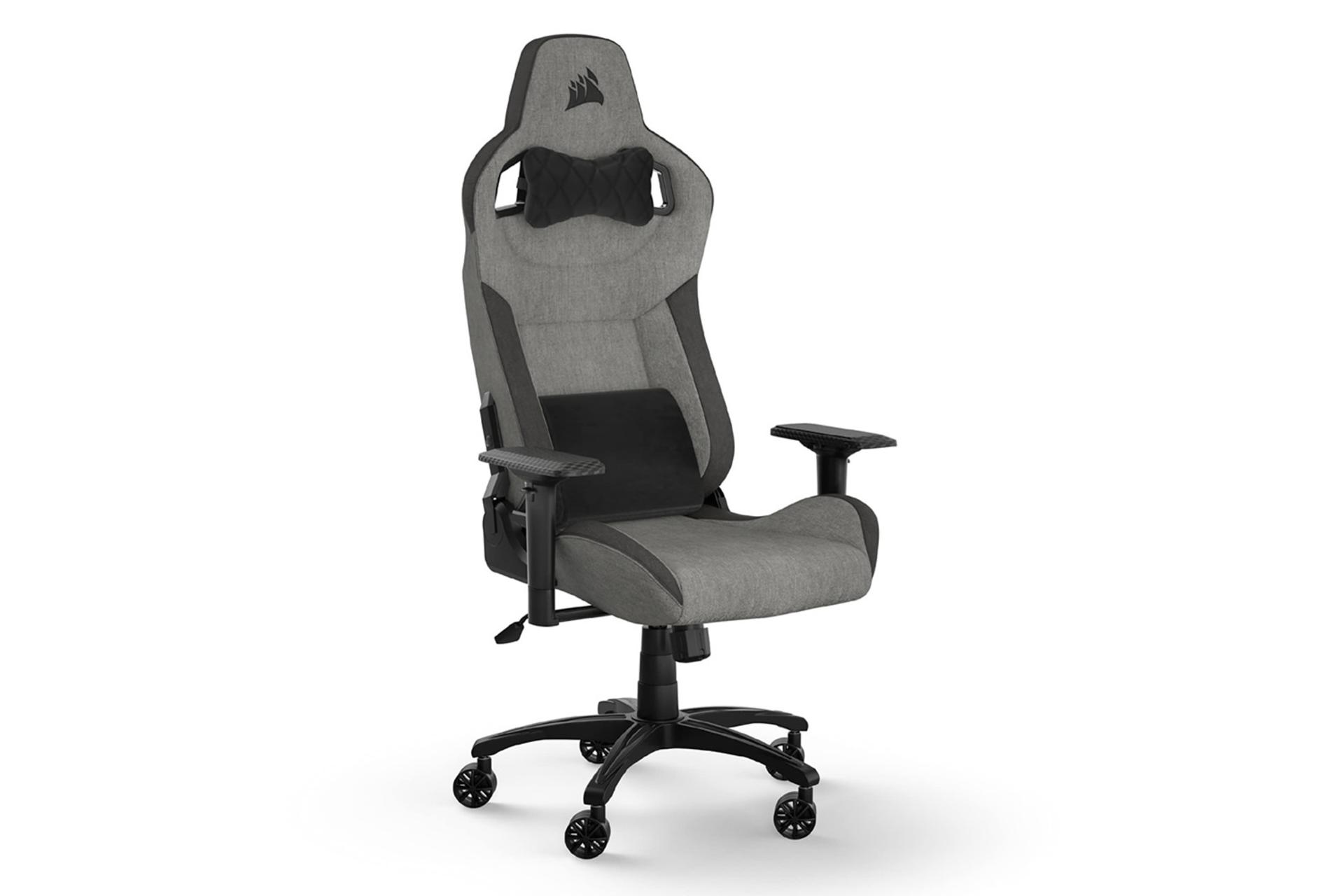 صندلی گیمینگ کورسیر Corsair T3 RUSH 2023 رنگ خاکستری و مشکی