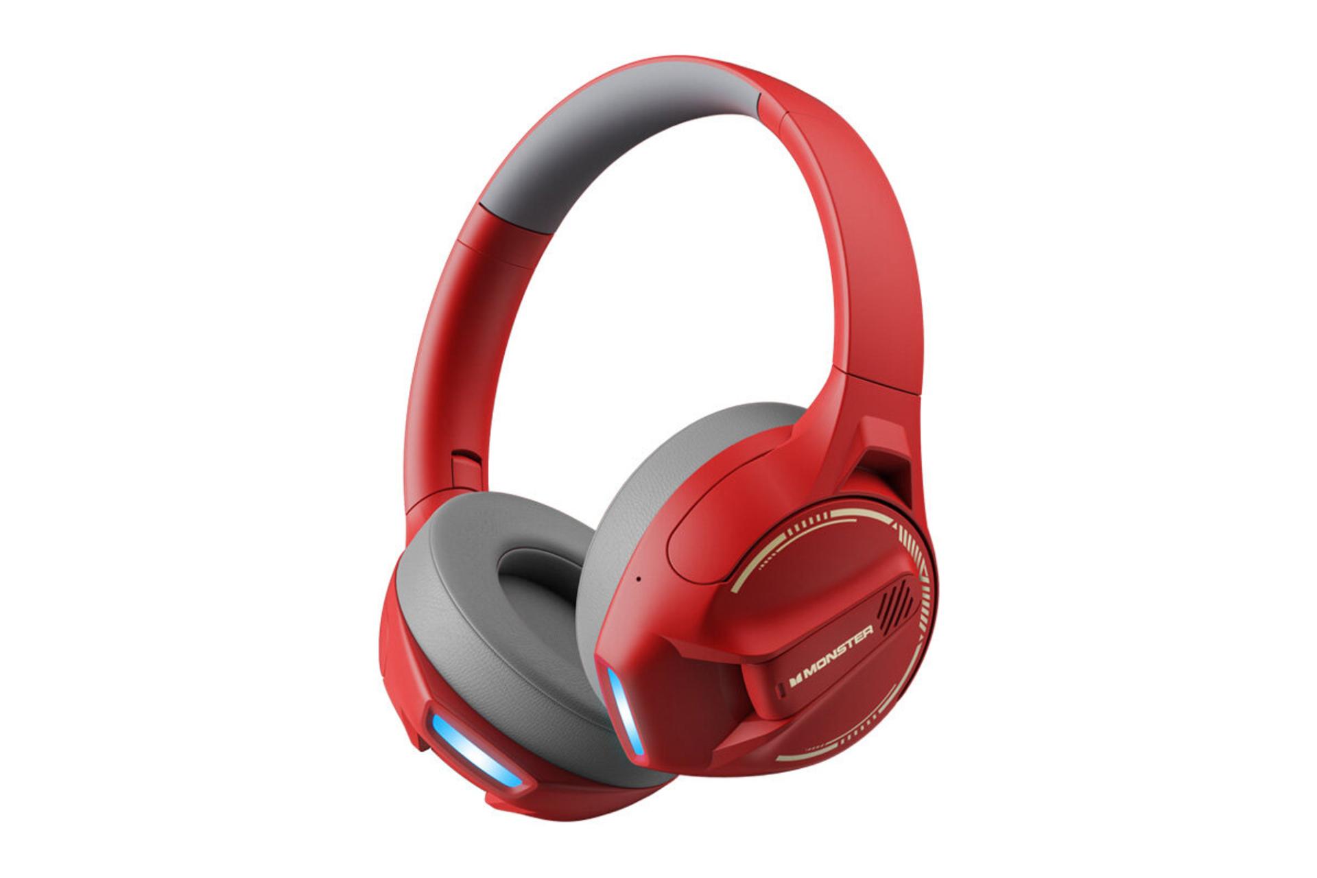 هدفون مانستر Storm XKH03 رنگ قرمز