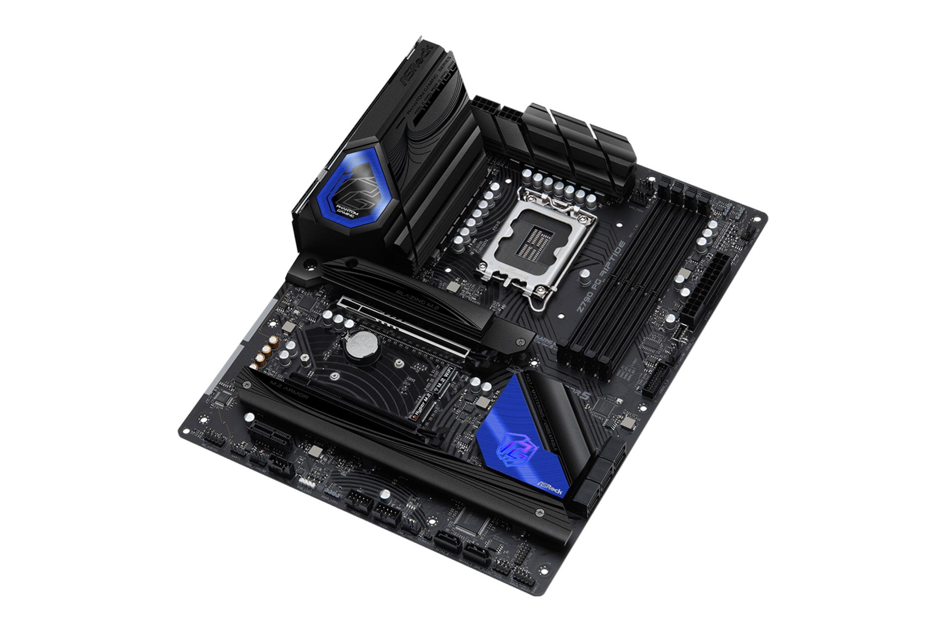 نمای کناری مادربرد ازراک ASRock Z790 PG Riptide