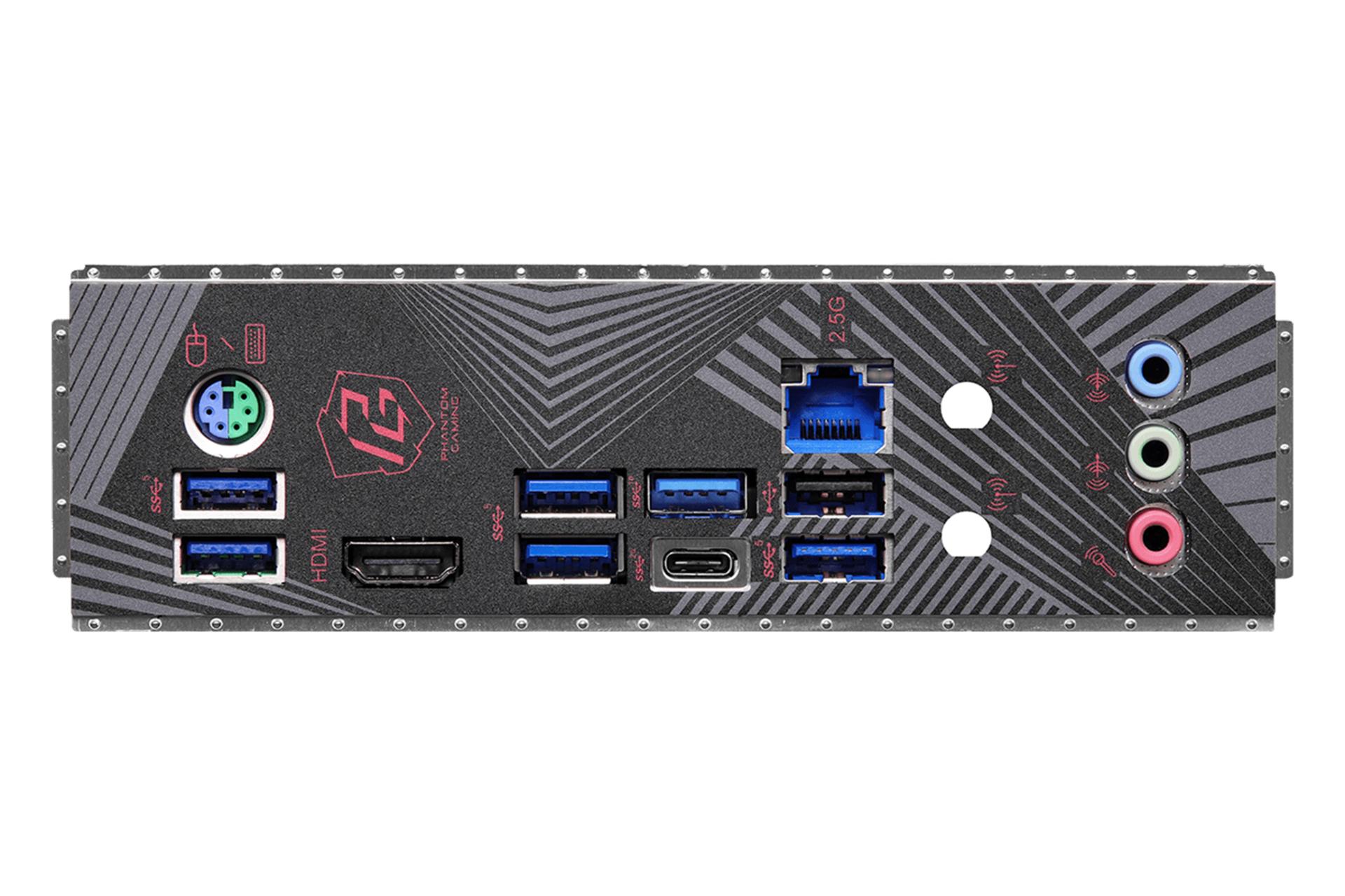 درگاه های مادربرد ازراک ASRock Z790 PG Lightning